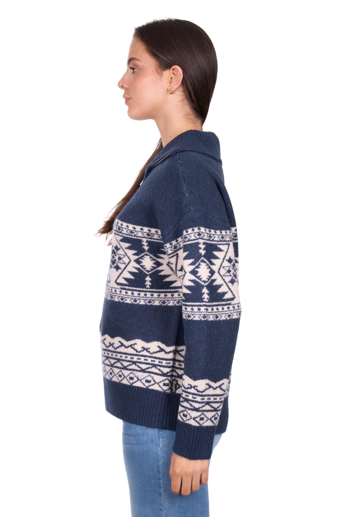 Women’s Lacey Knitted 1/4 Zip Pullover