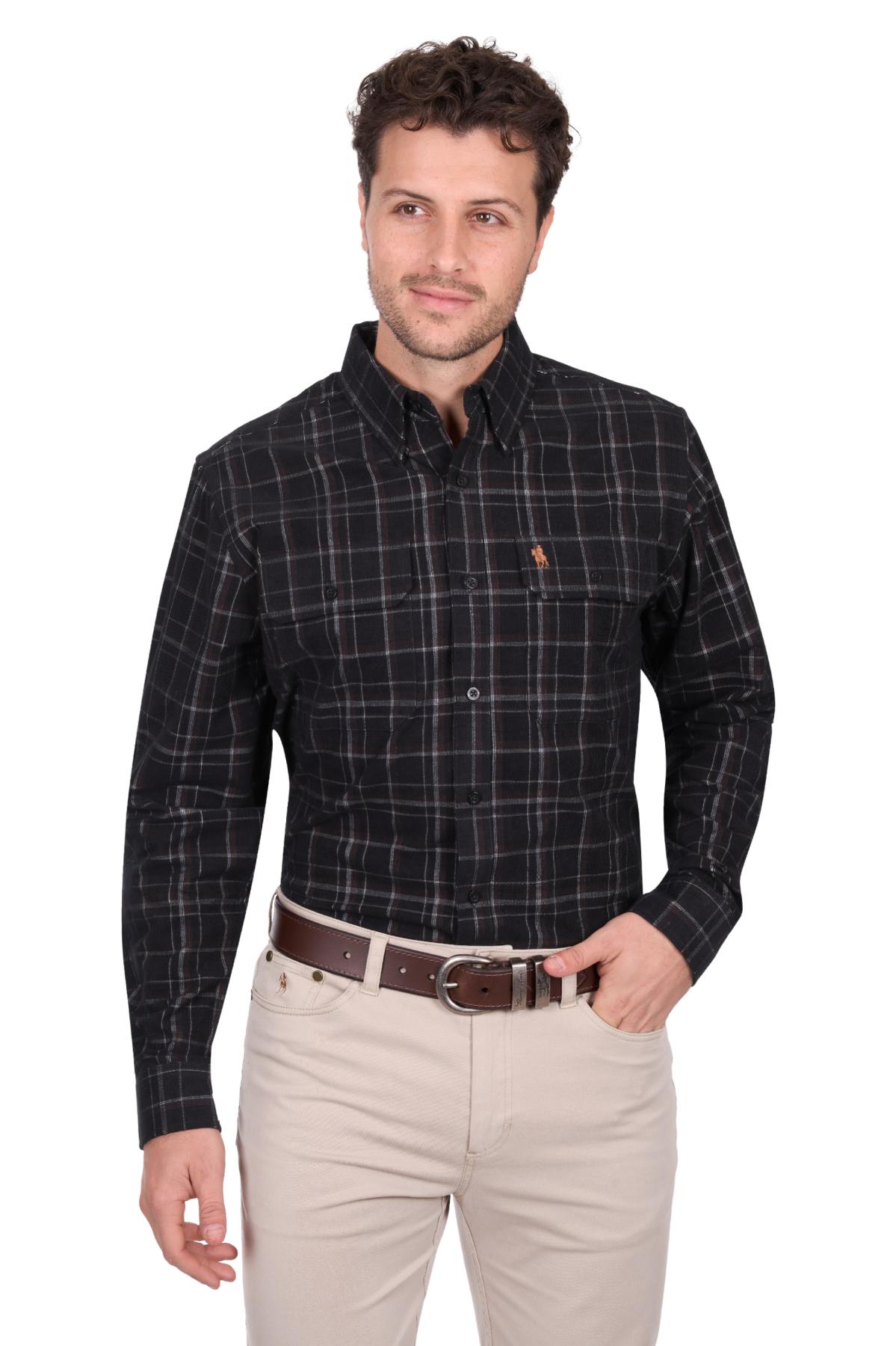 Men’s Ben Thermal Check 2 Pocket Long Sleeve Shirt