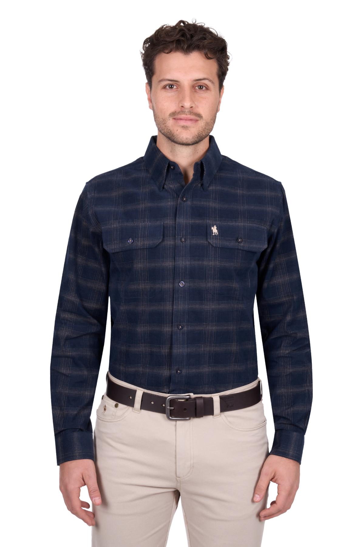 Men’s Ronald Thermal Check 2 Pocket Long Sleeve Shirt