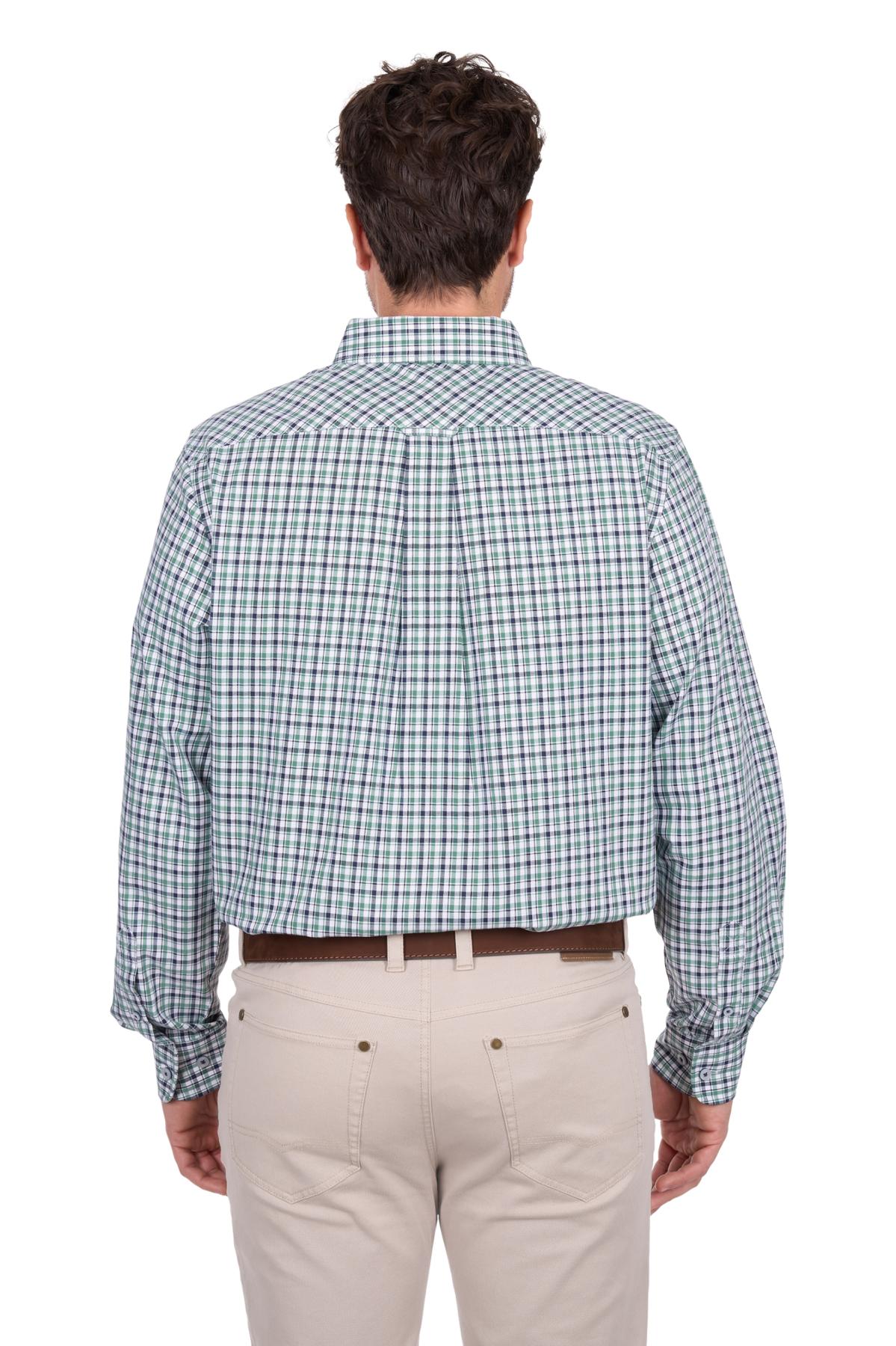 Men’s Edward Check 2 Pocket Long Sleeve Shirt