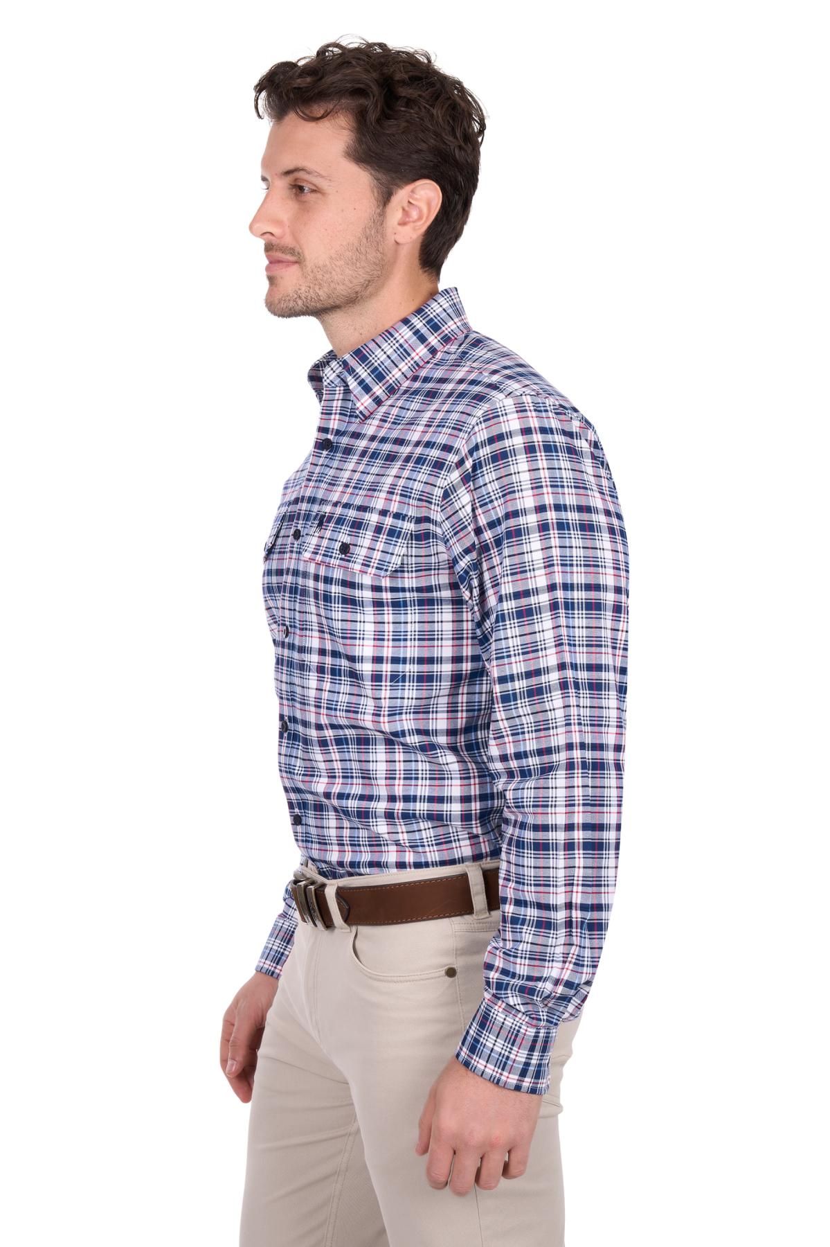 Men’s Sean Check 2 Pocket Long Sleeve Shirt