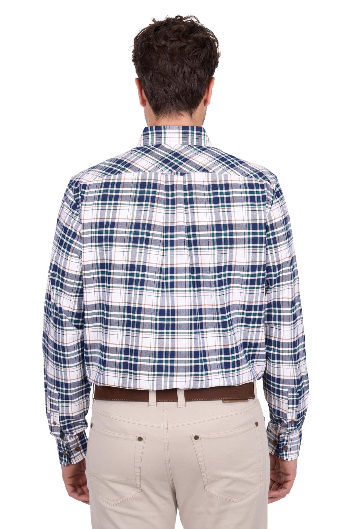 Men’s Justin Check 2 Pocket Long Sleeve Shirt