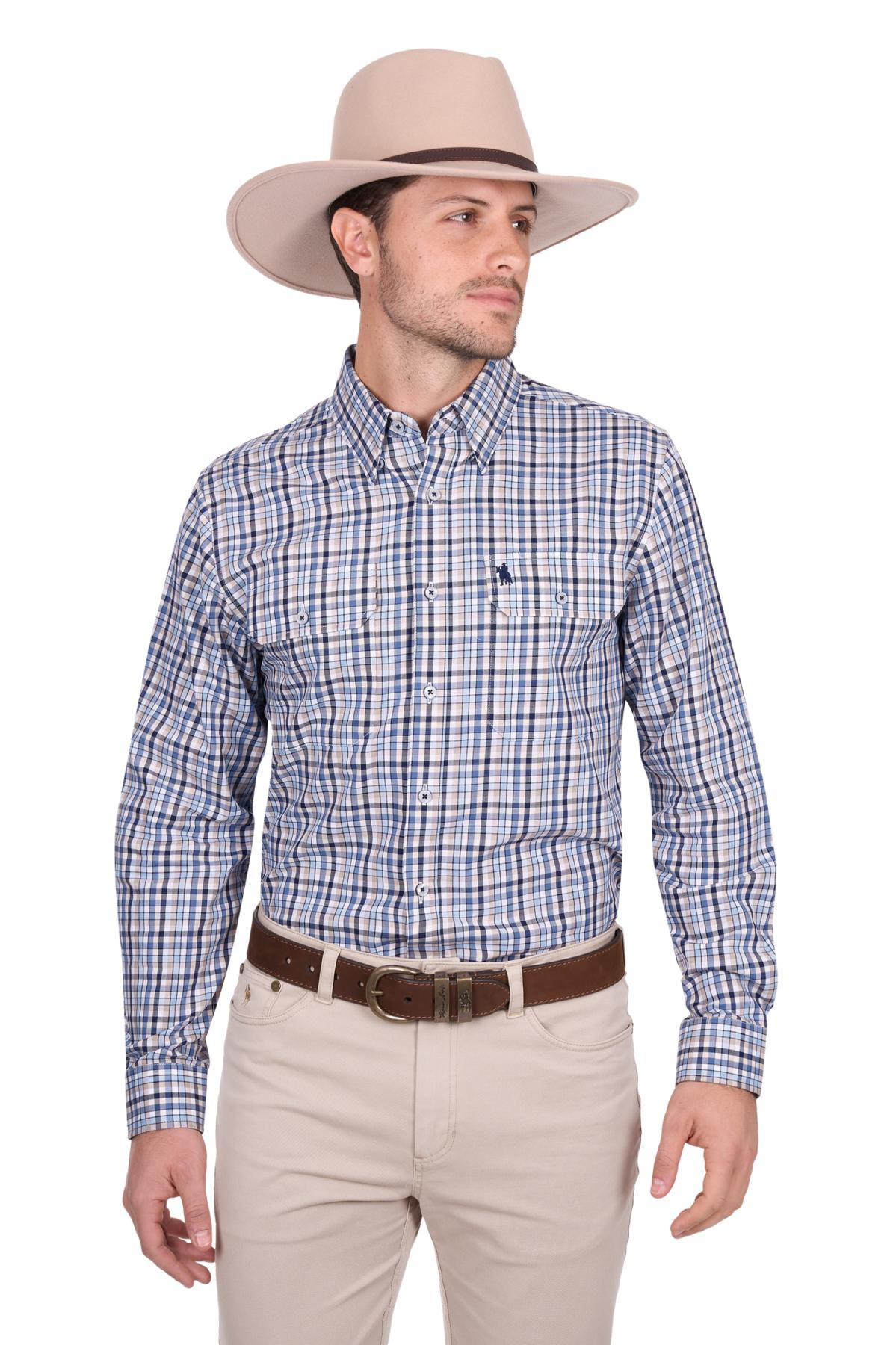 Men’s Patrick Check 2 Pocket Long Sleeve Shirt