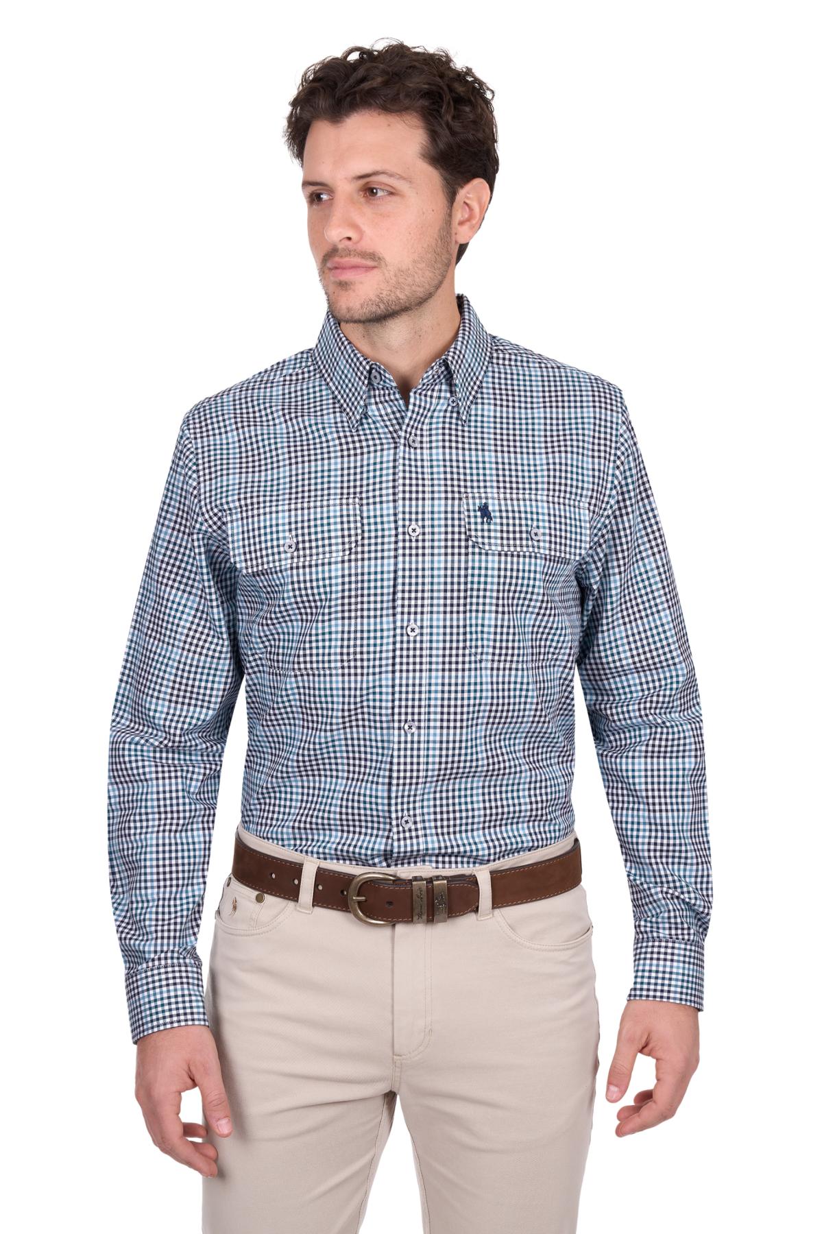 Men’s Stephen Check 2 Pocket Long Sleeve Shirt