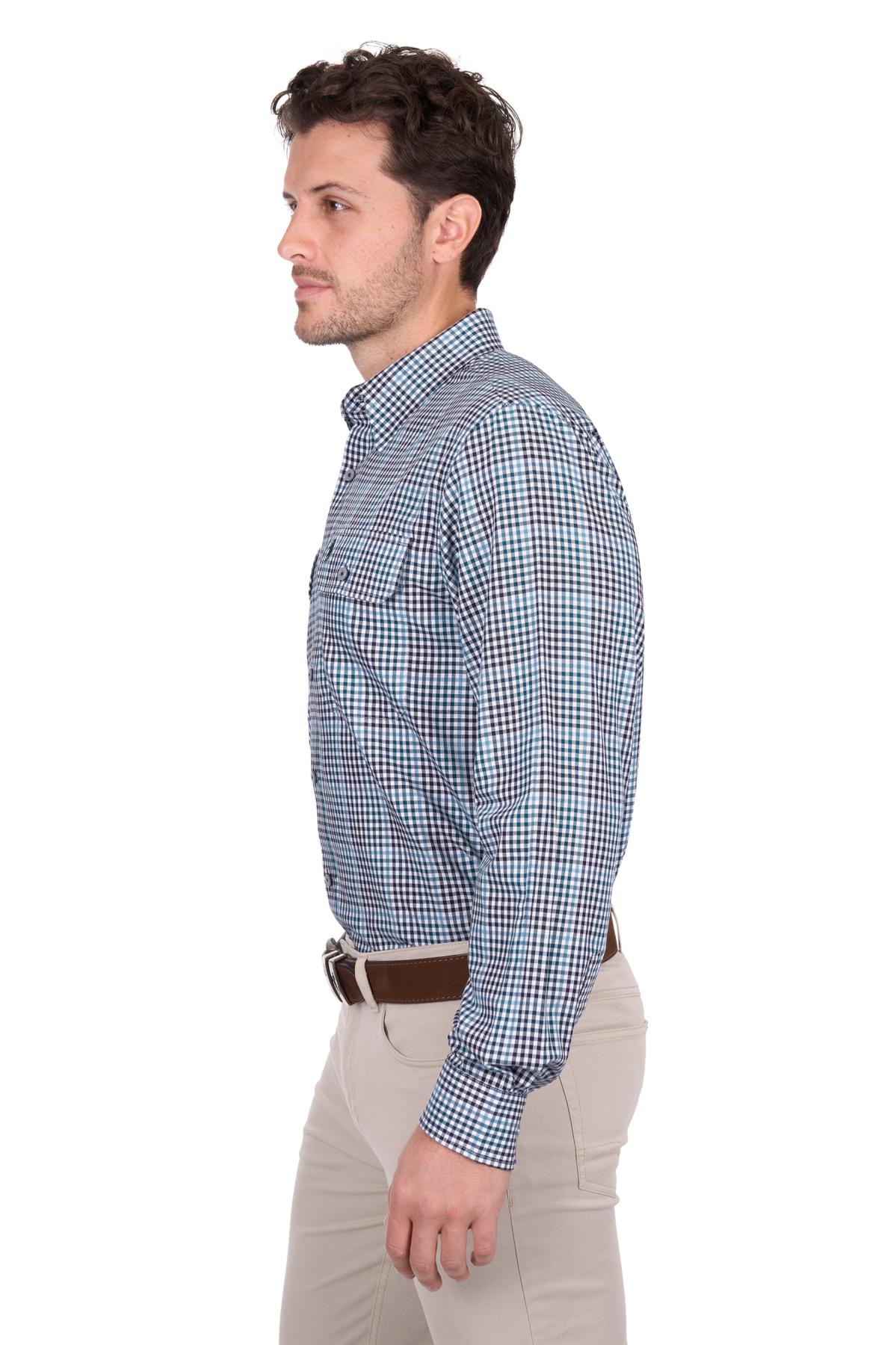 Men’s Stephen Check 2 Pocket Long Sleeve Shirt