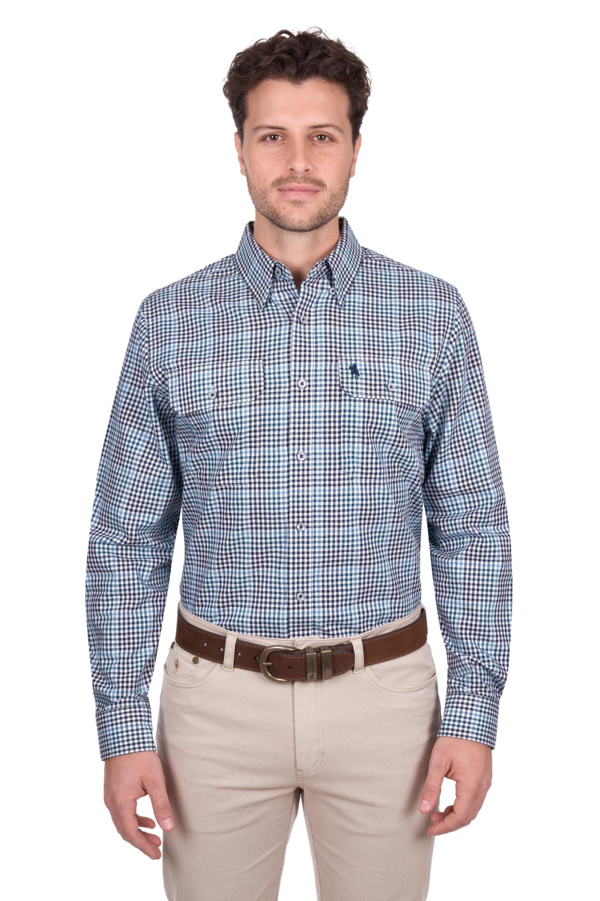 Men’s Stephen Check 2 Pocket Long Sleeve Shirt
