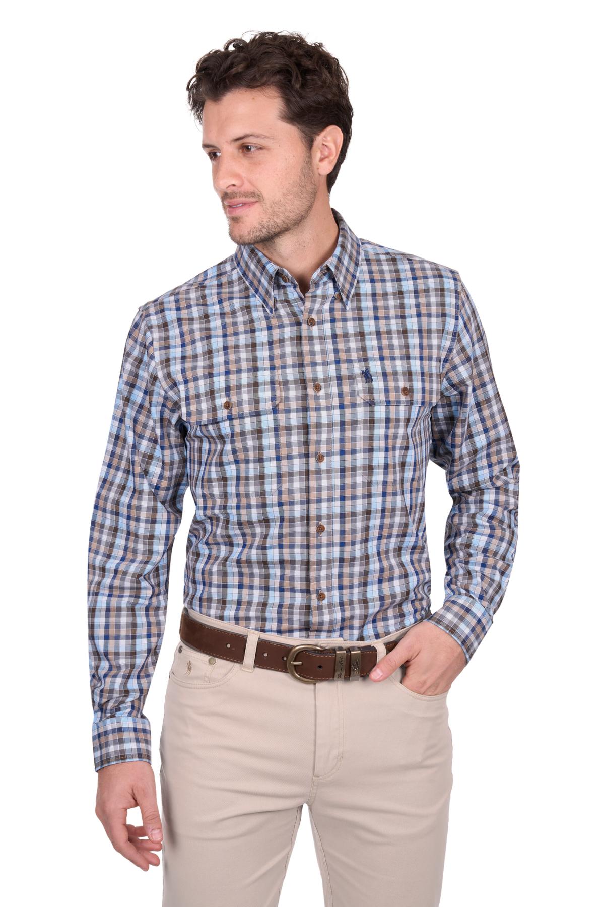 Men’s Jonathan Check 2 Pocket Long Sleeve Shirt