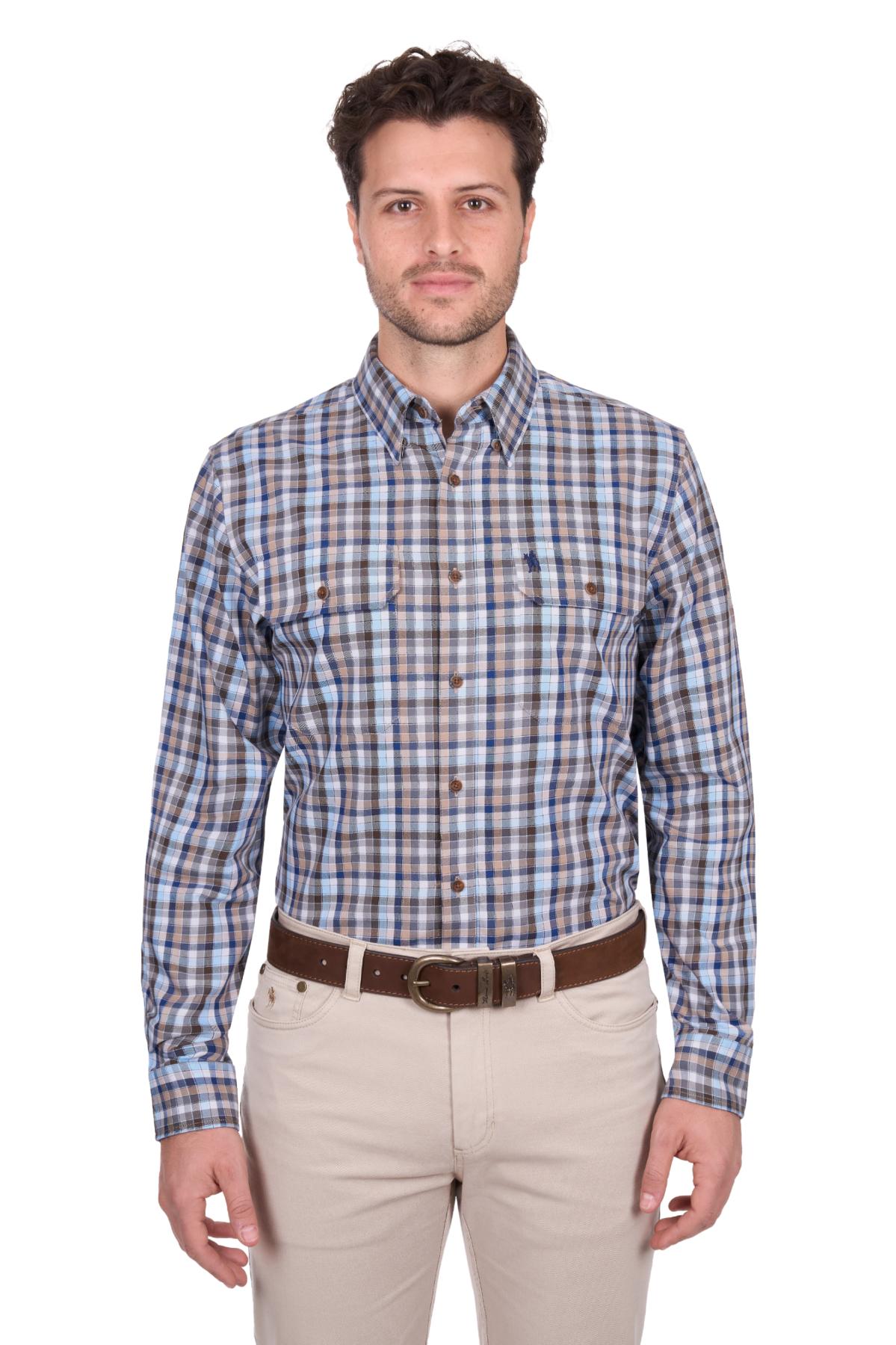 Men’s Jonathan Check 2 Pocket Long Sleeve Shirt