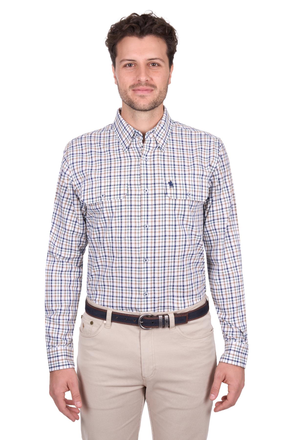 Men’s Chad Check 2 Pocket Long Sleeve Shirt