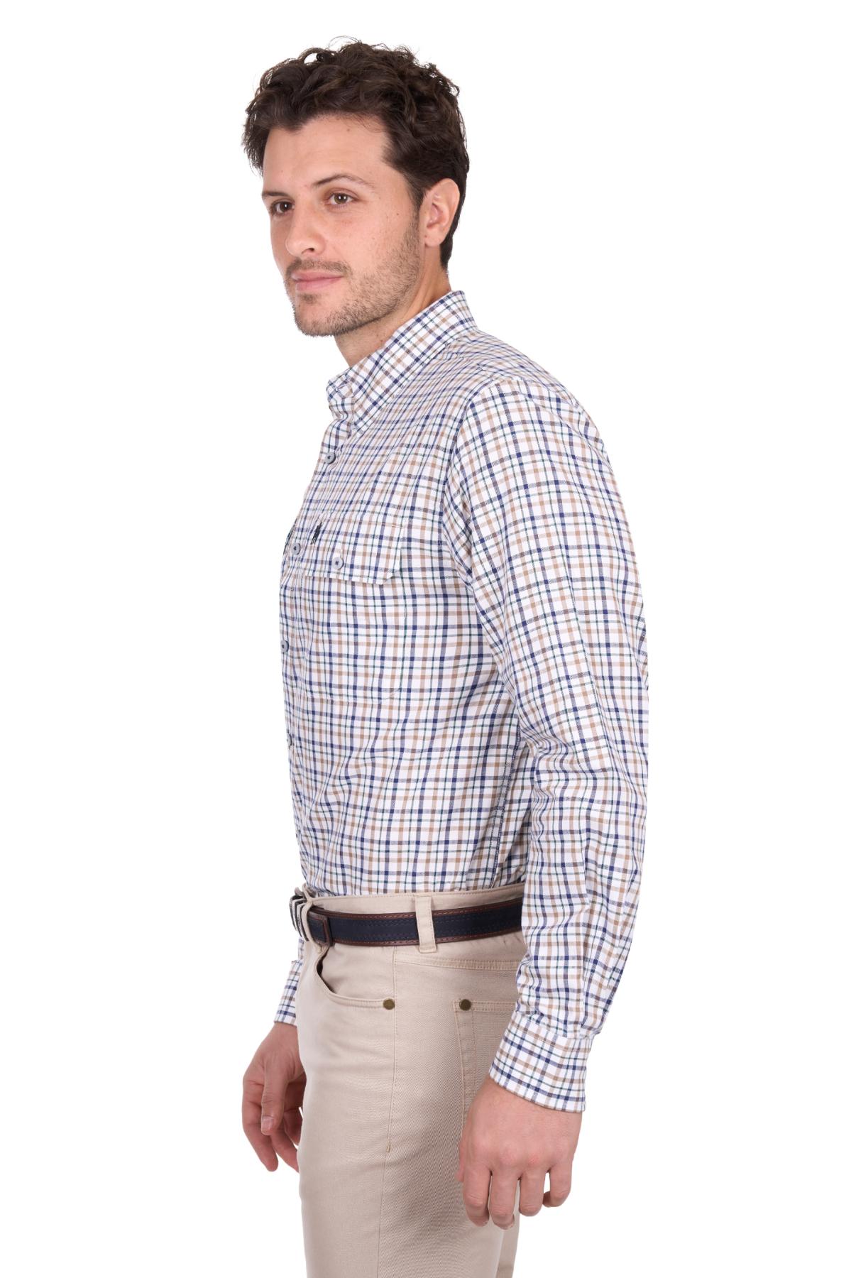 Men’s Chad Check 2 Pocket Long Sleeve Shirt
