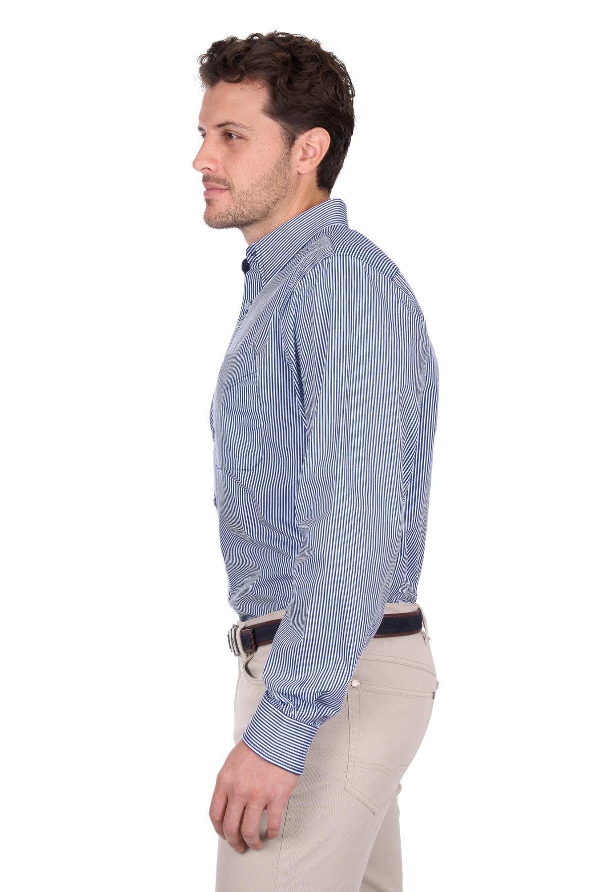 Men’s Gregory Stripe 1 Pocket Long Sleeve Shirt