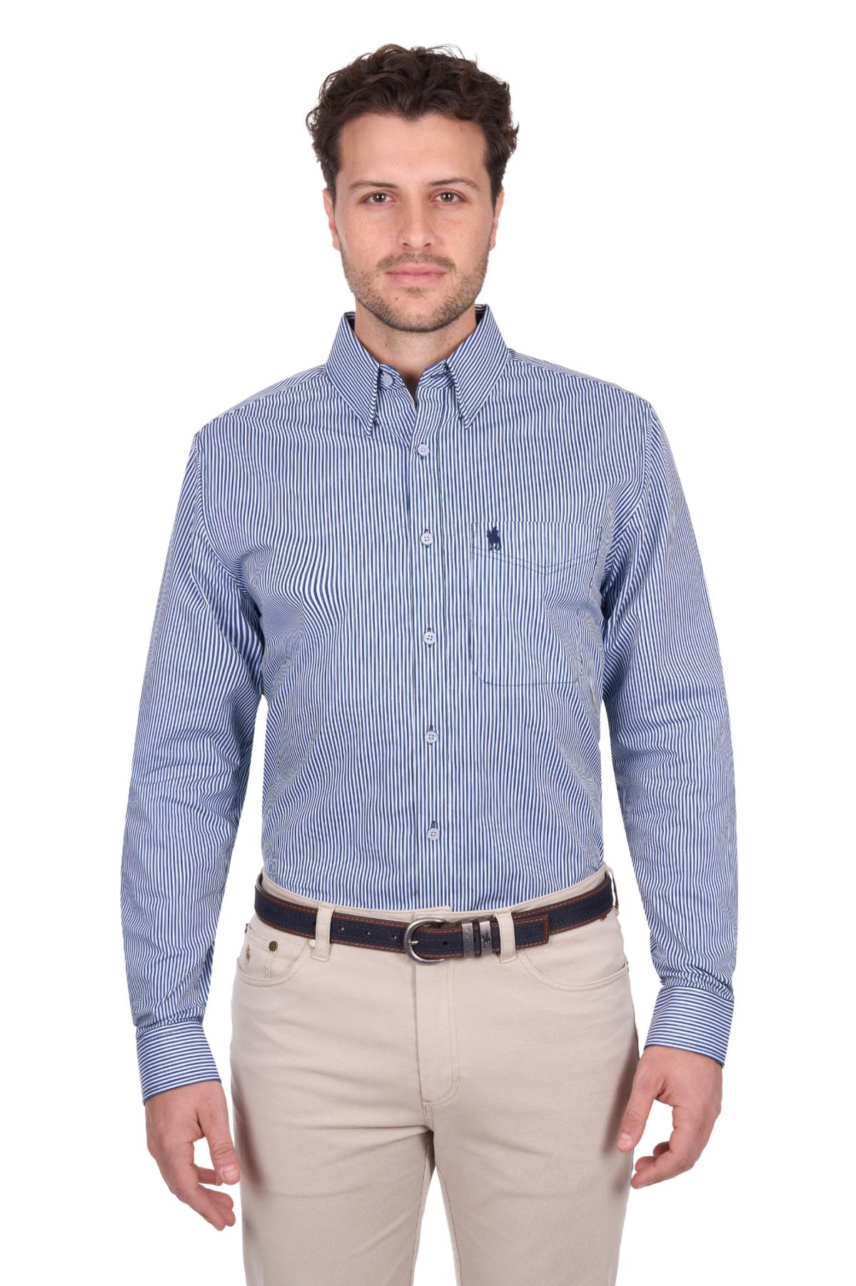 Men’s Gregory Stripe 1 Pocket Long Sleeve Shirt
