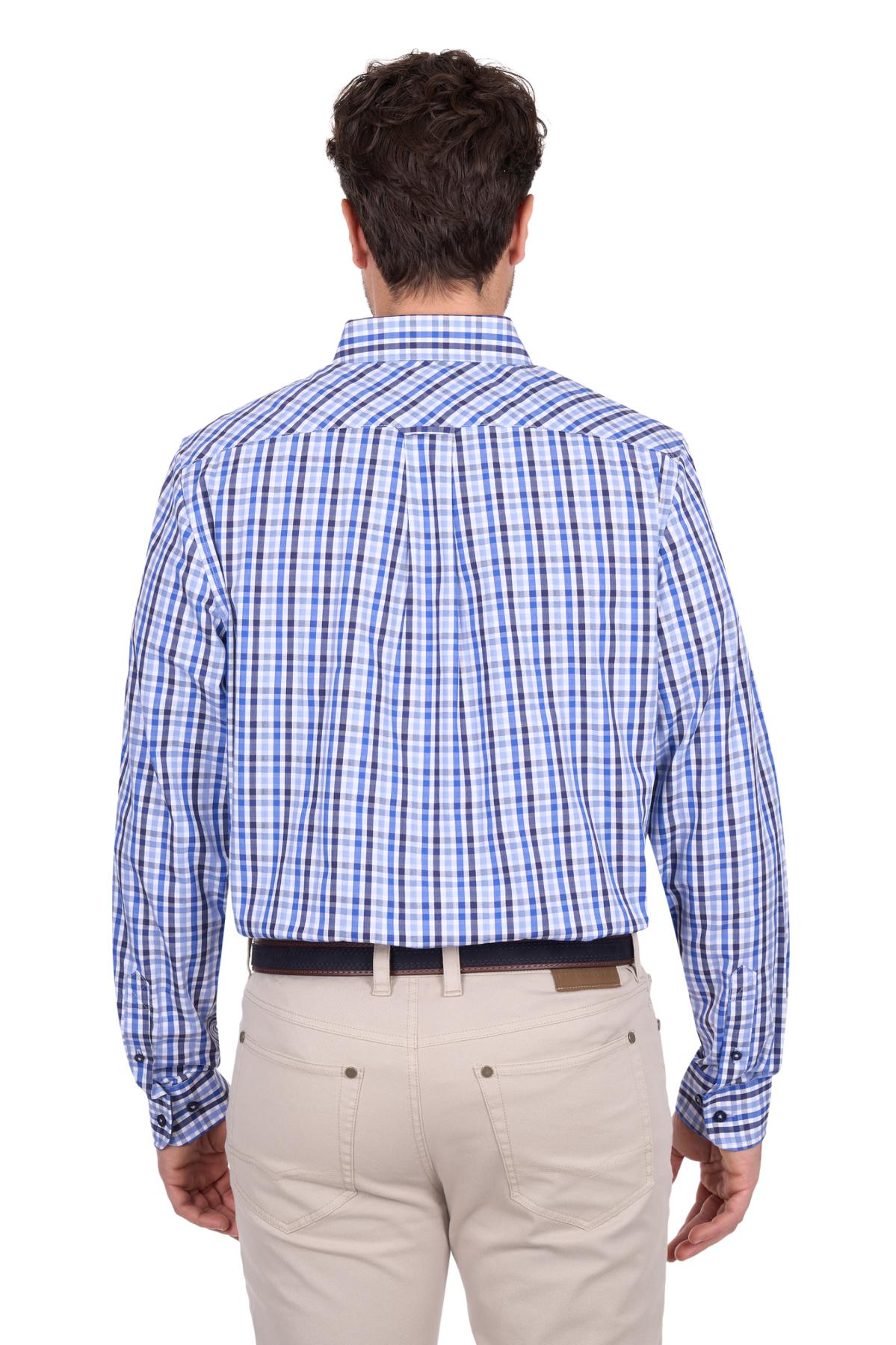 Men’s Andrew Check 1 Pocket Long Sleeve Shirt
