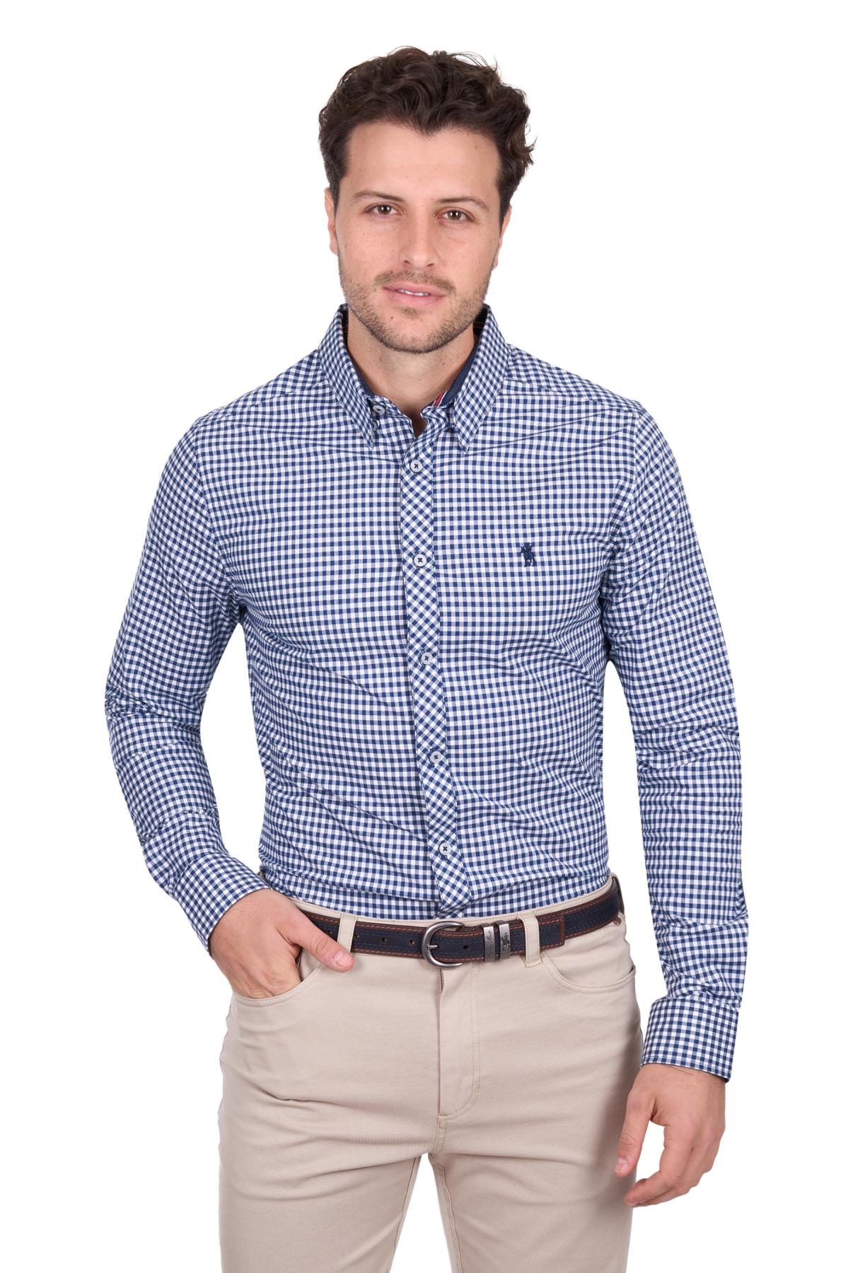 Men’s Anthony Check Tailored Long Sleeve Shirt
