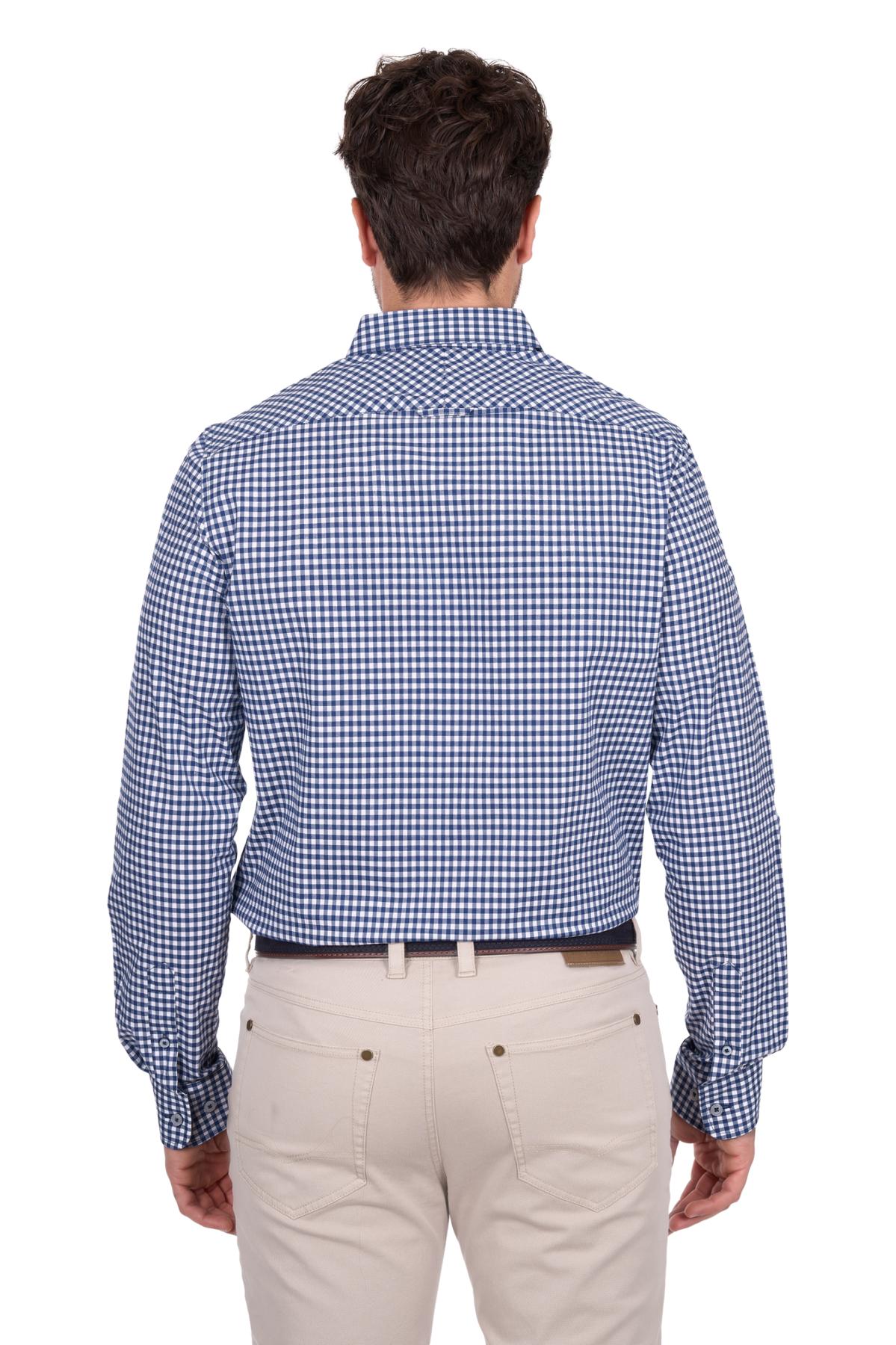 Men’s Anthony Check Tailored Long Sleeve Shirt