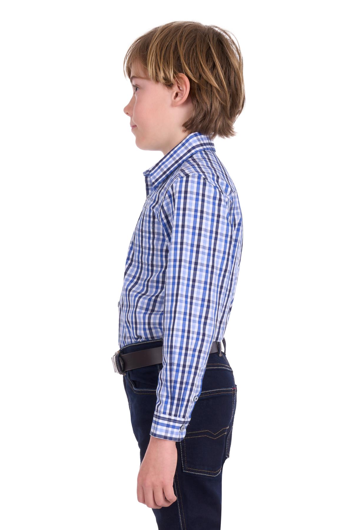 Boy’s Andrew Check 1 Pocket Long Sleeve Shirt