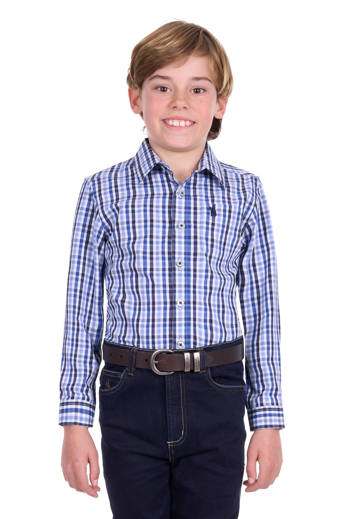 Boy’s Andrew Check 1 Pocket Long Sleeve Shirt