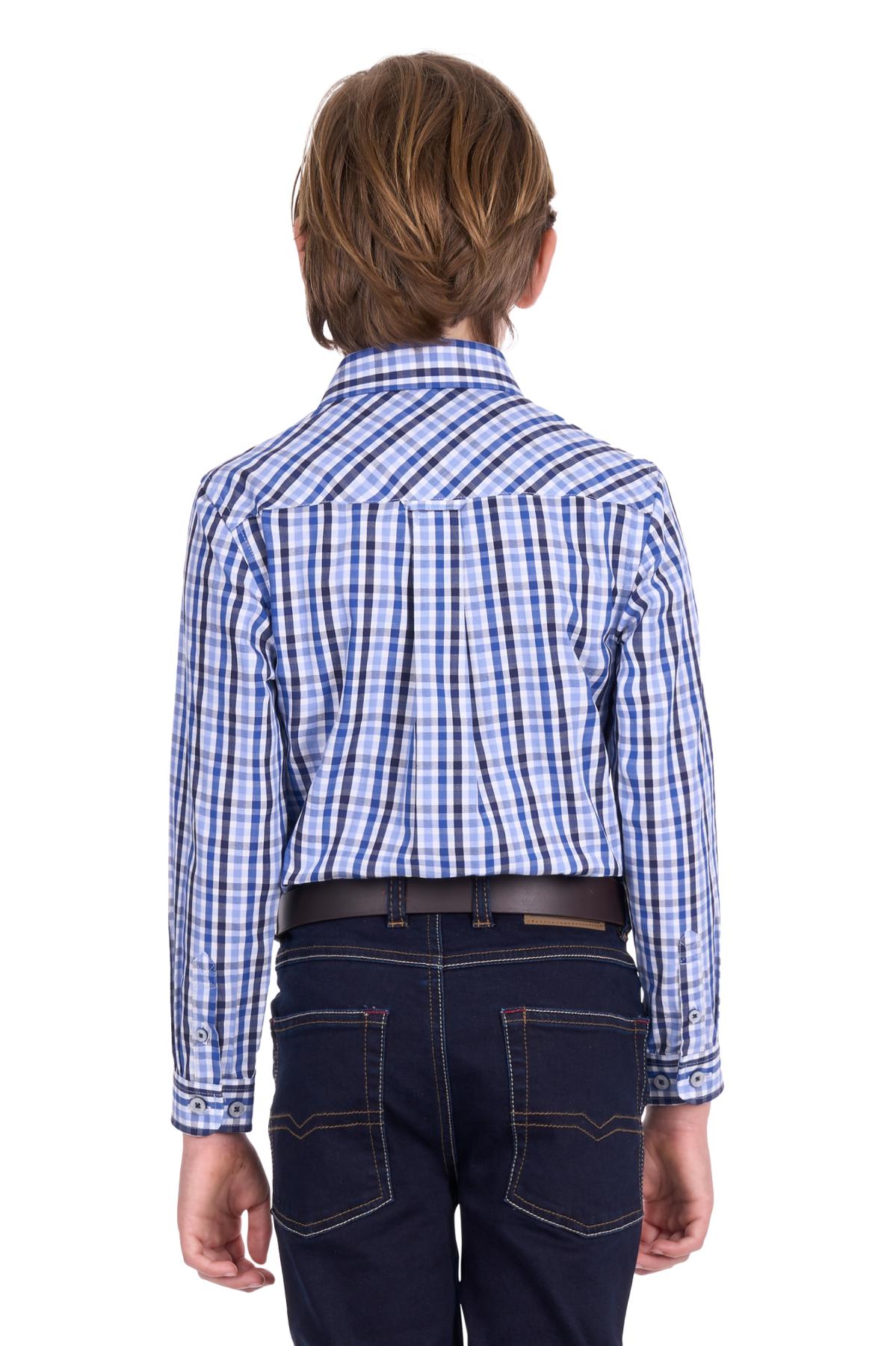 Boy’s Andrew Check 1 Pocket Long Sleeve Shirt