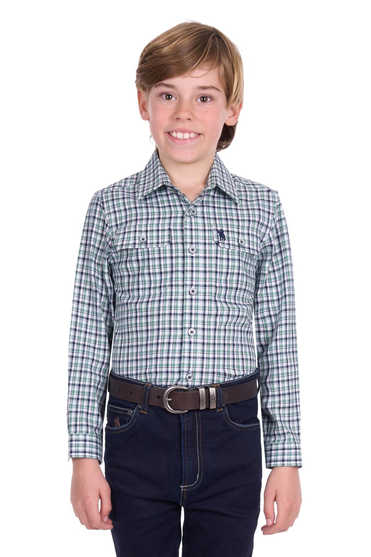 Boy’s Edward Check 2 Pocket Long Sleeve Shirt
