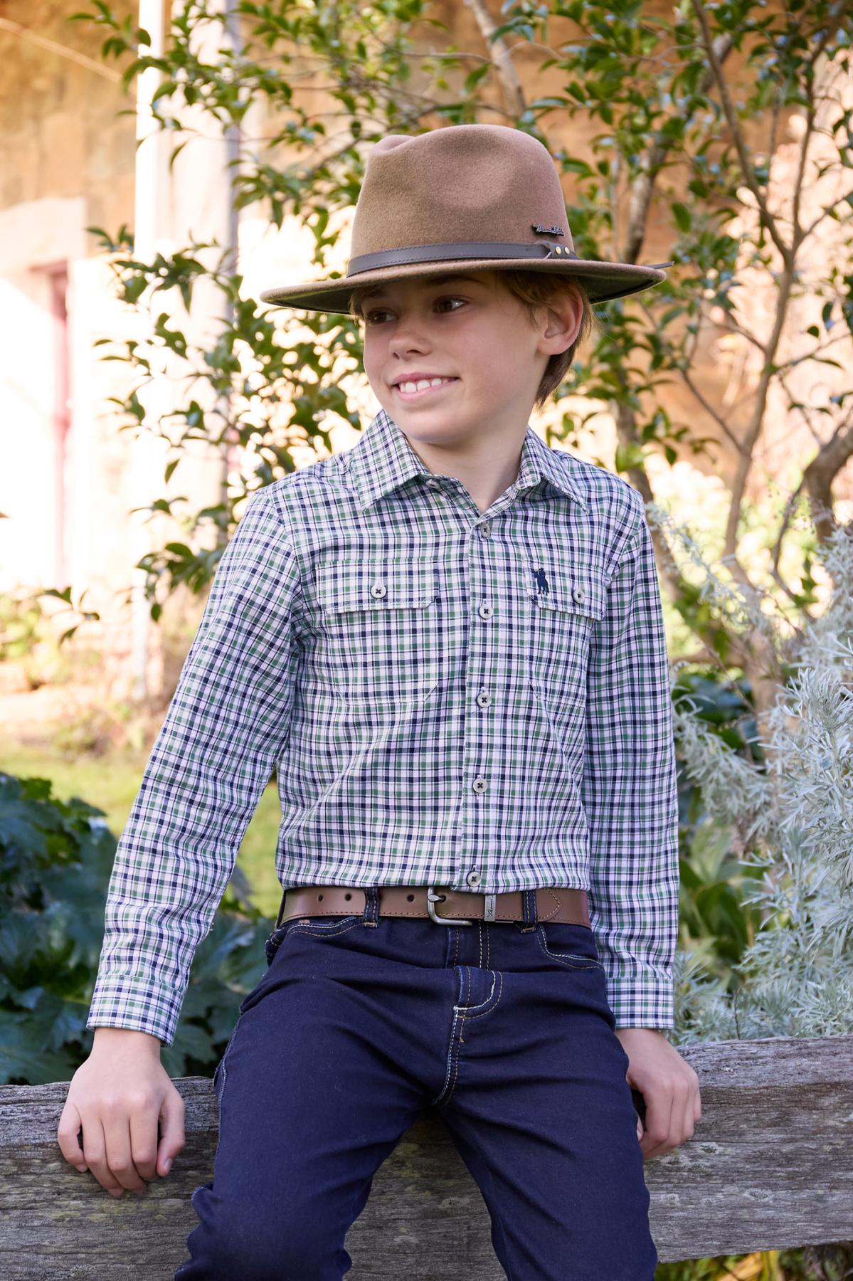 Boy’s Edward Check 2 Pocket Long Sleeve Shirt