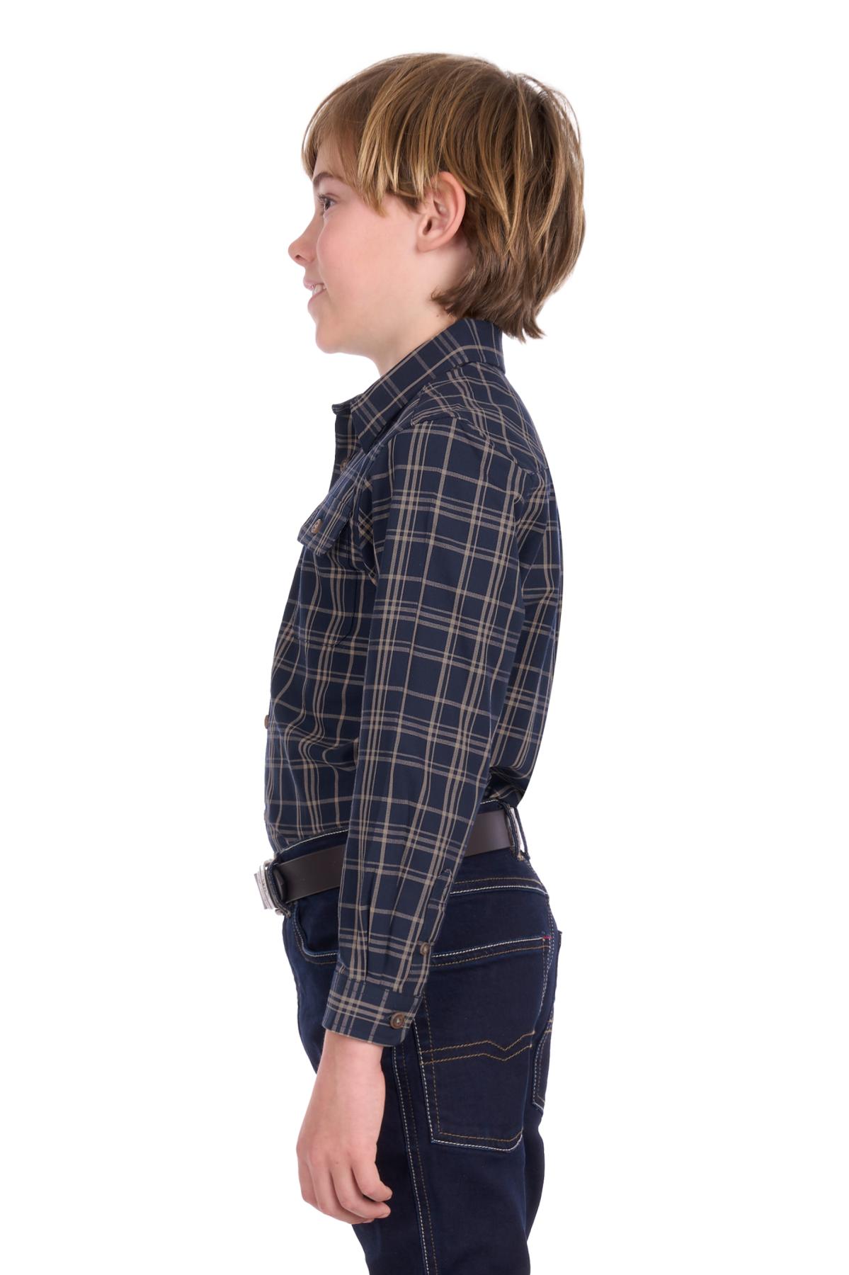 Boy’s Adam Check 2 Pocket Long Sleeve Shirt