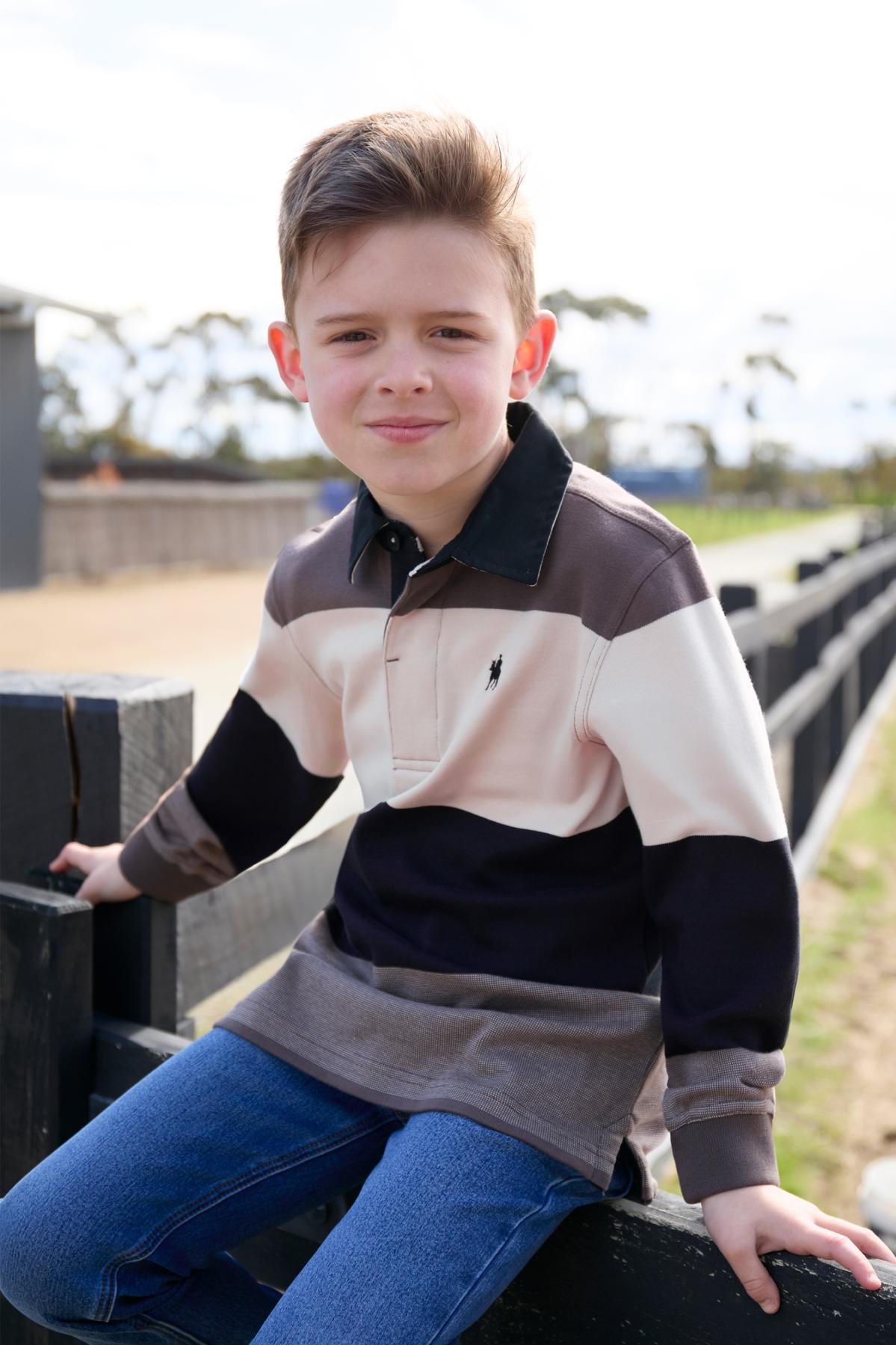 Boy's Brandon Stripe Rugby