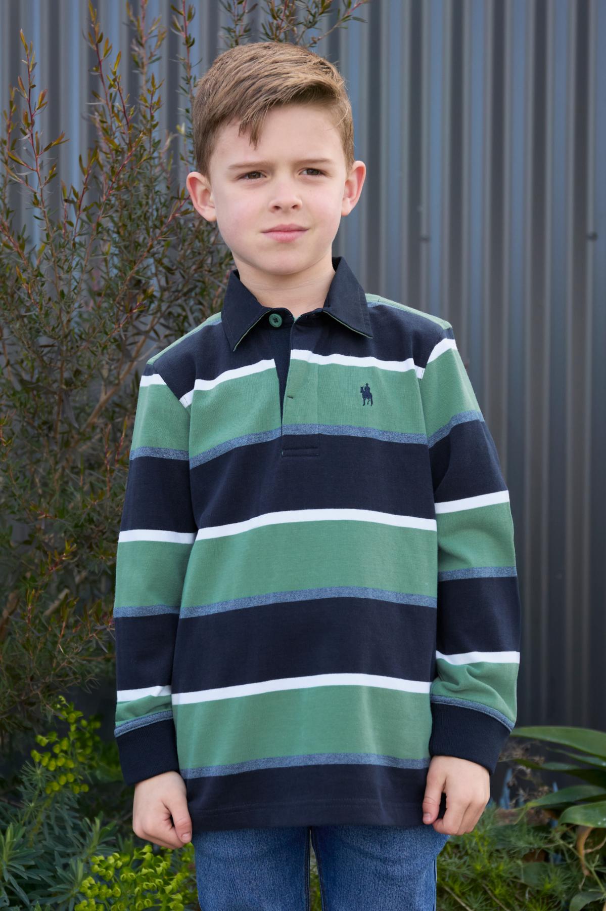 Boy's Douglas Stripe Rugby