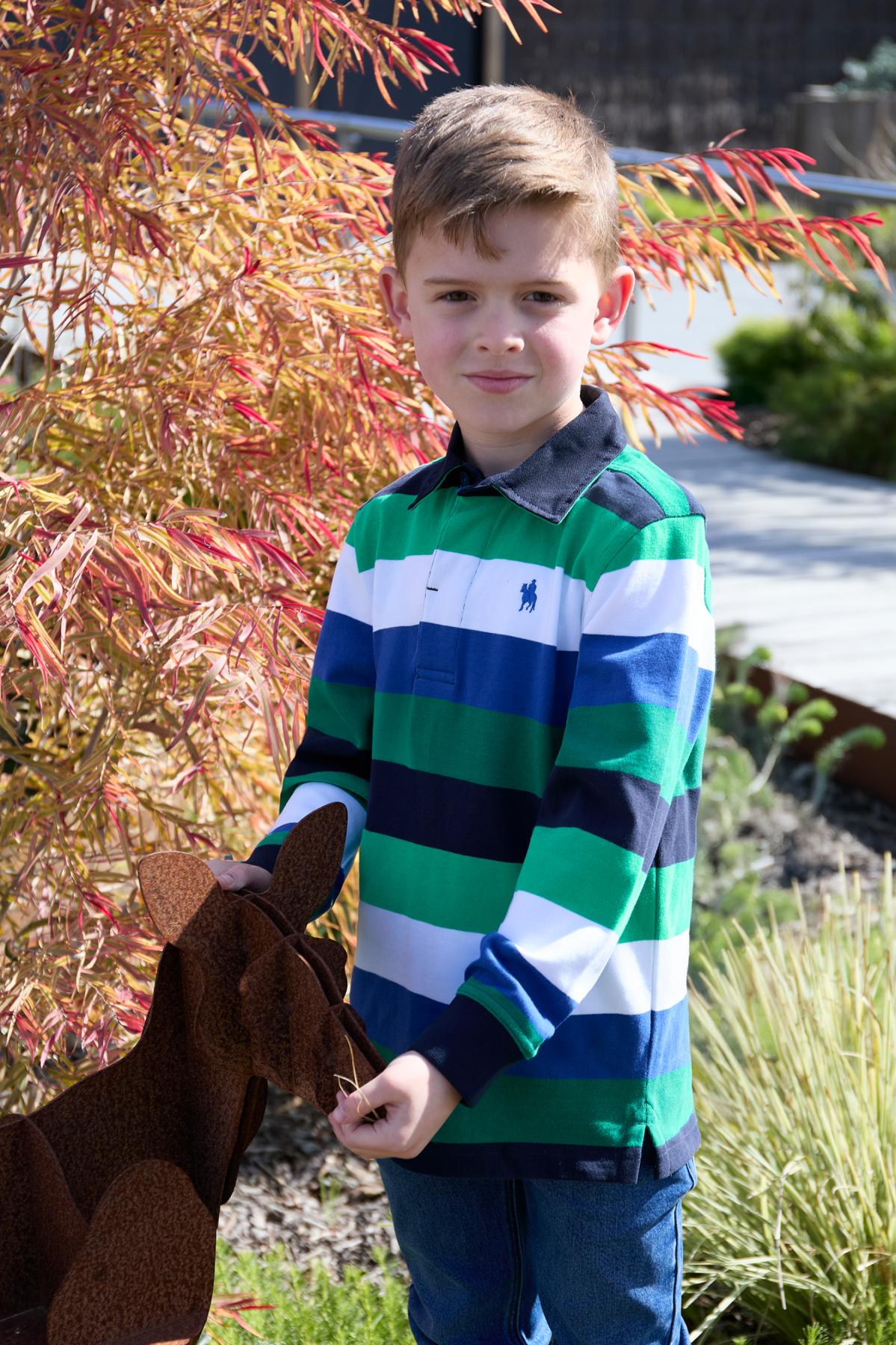 Boy's Gary Stripe Rugby