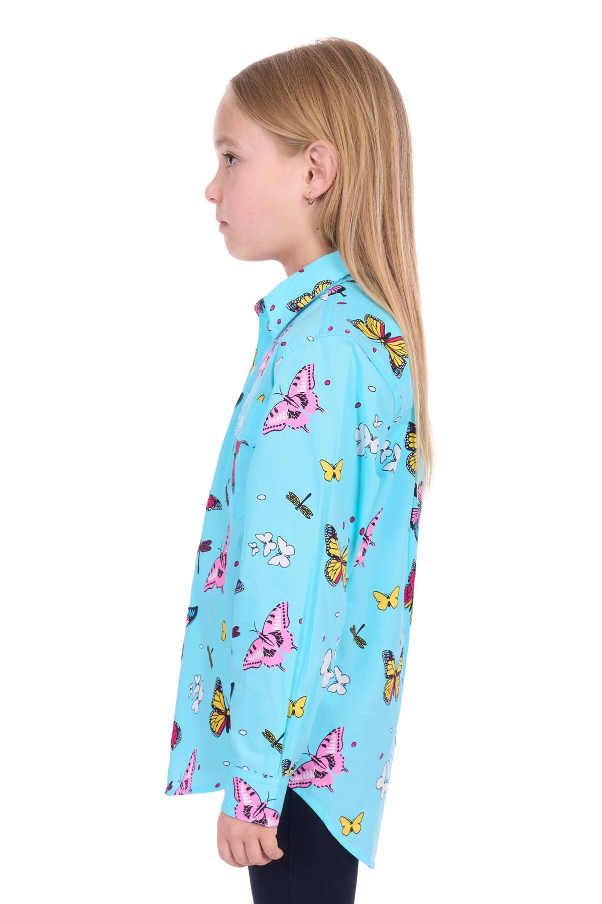 Kid's Iva Half Placket Long Sleeve Shirt
