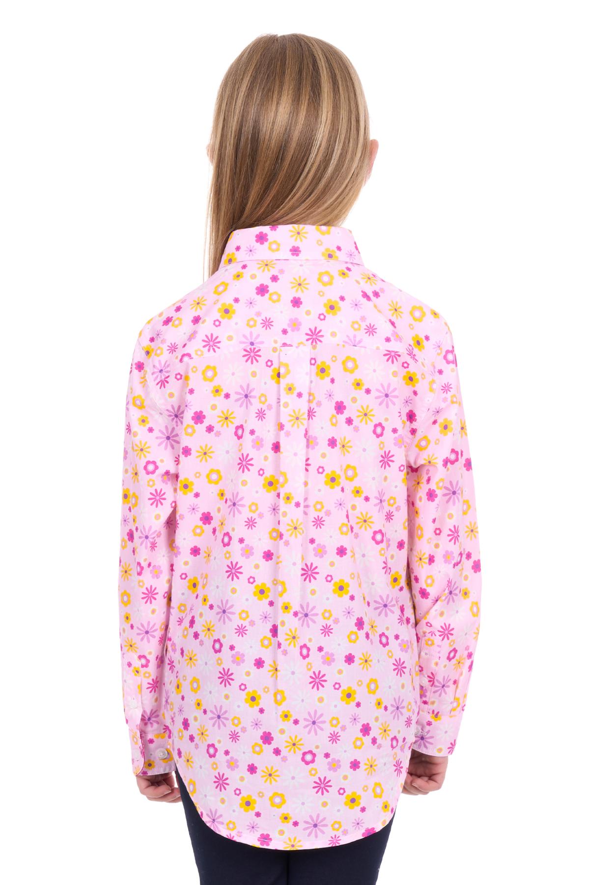 Kid's Daisy Half Placket Long Sleeve Shirt