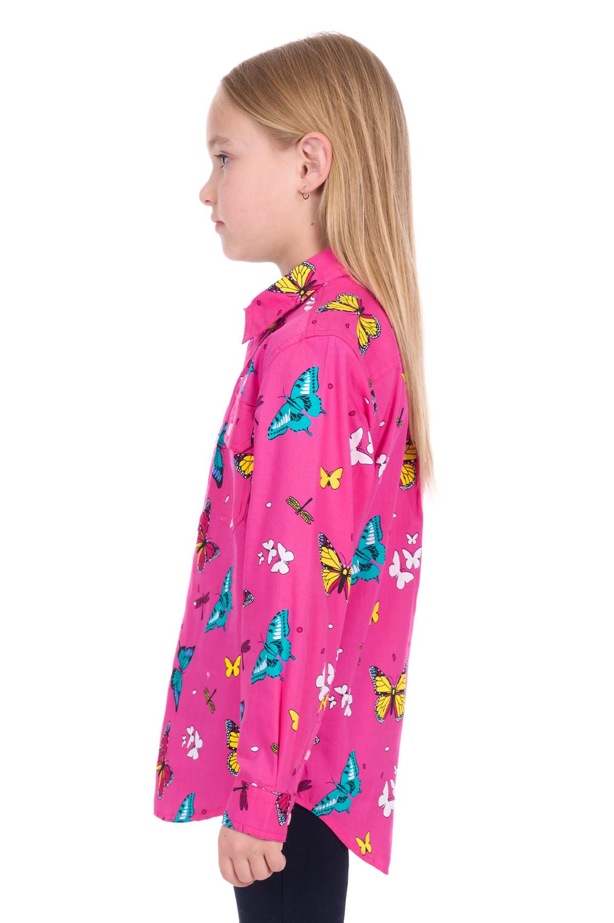 Kid's Giselle Half Placket Long Sleeve Shirt