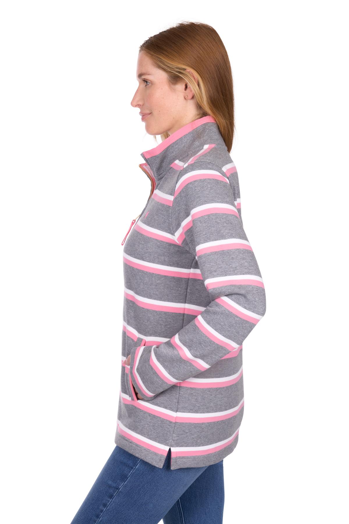 Women's Jane 1/4 Zip Stripe Rugby