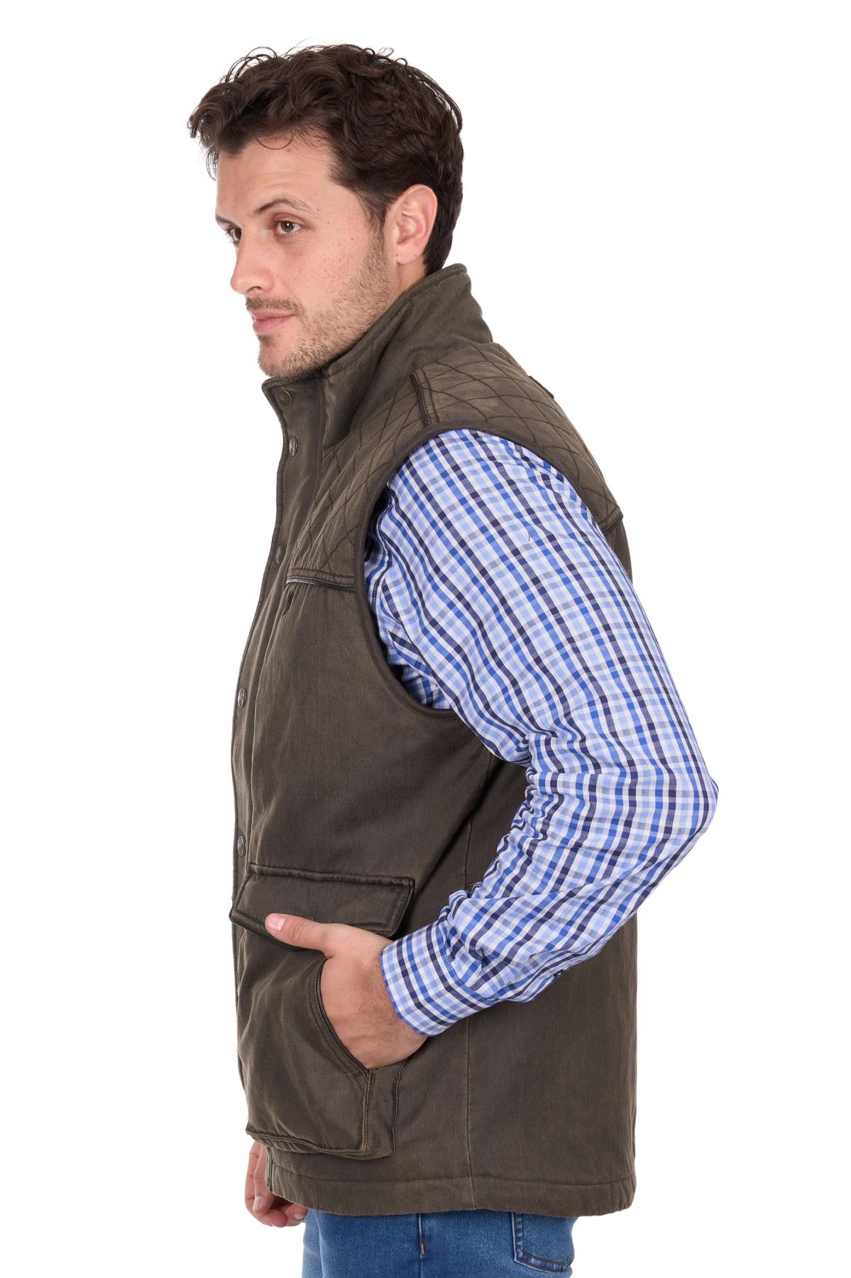 Men’s Marcus Faux Oilskin Vest