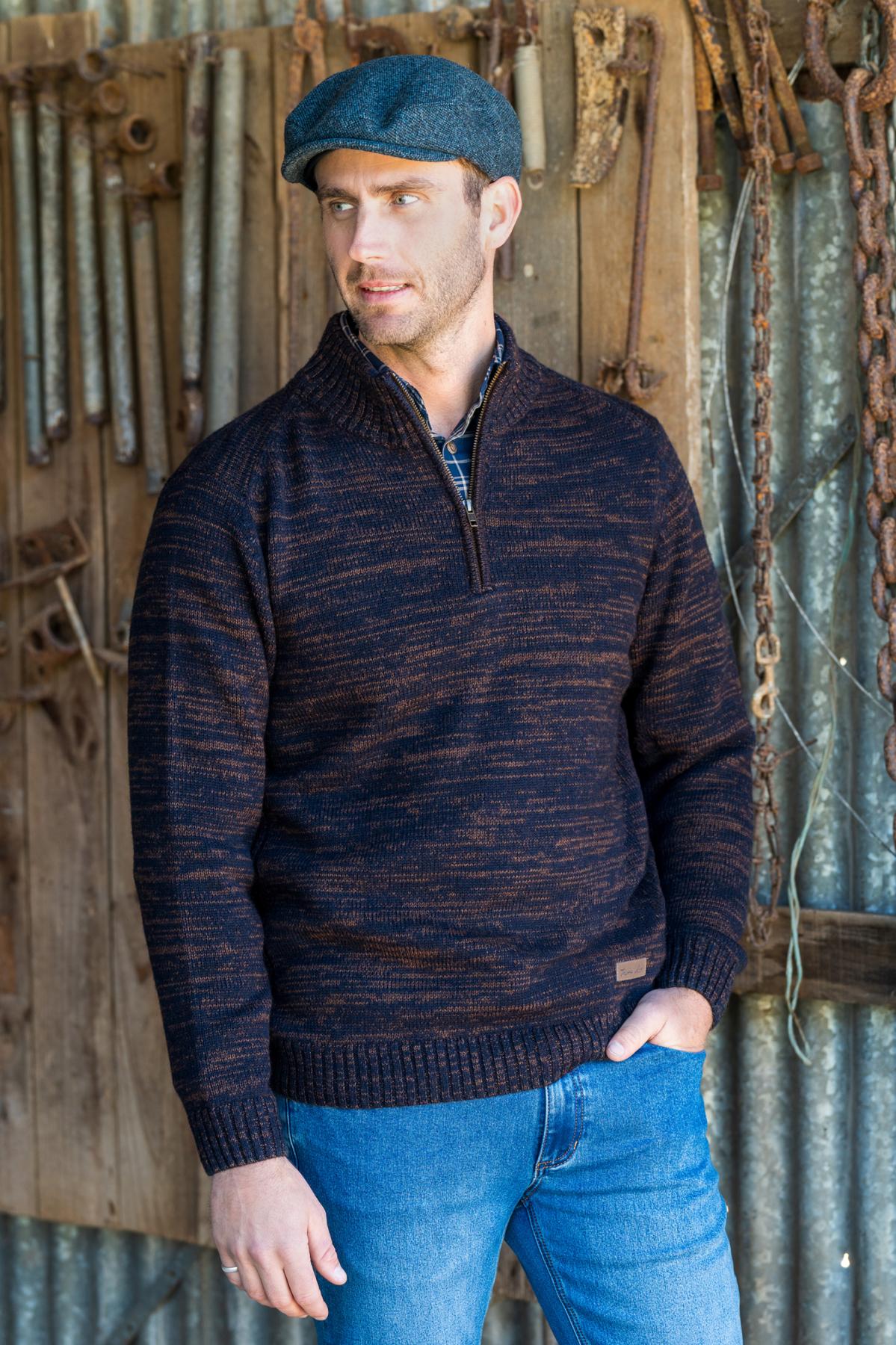 Men’s Jesse Merino 1/4 Zip Knit Jumper