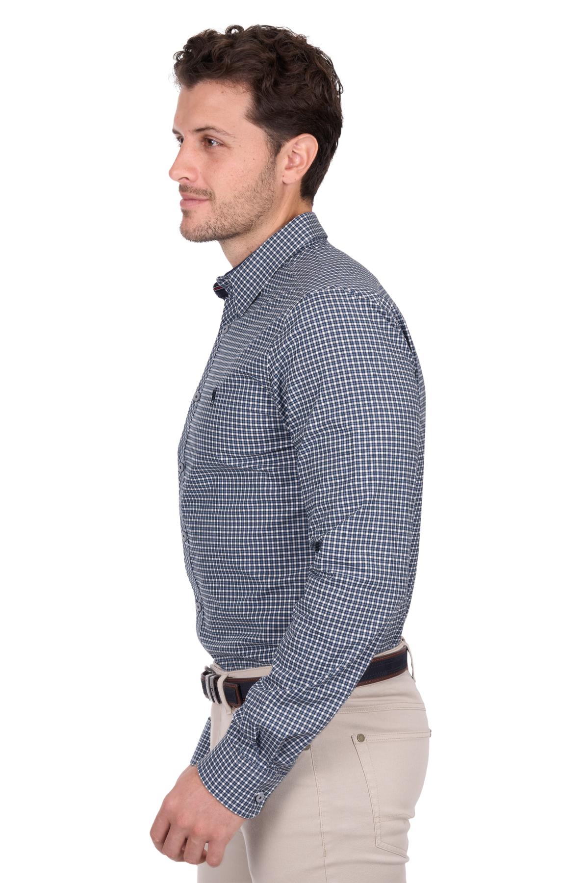 Men’s Ryan Check Tailored Long Sleeve Shirt
