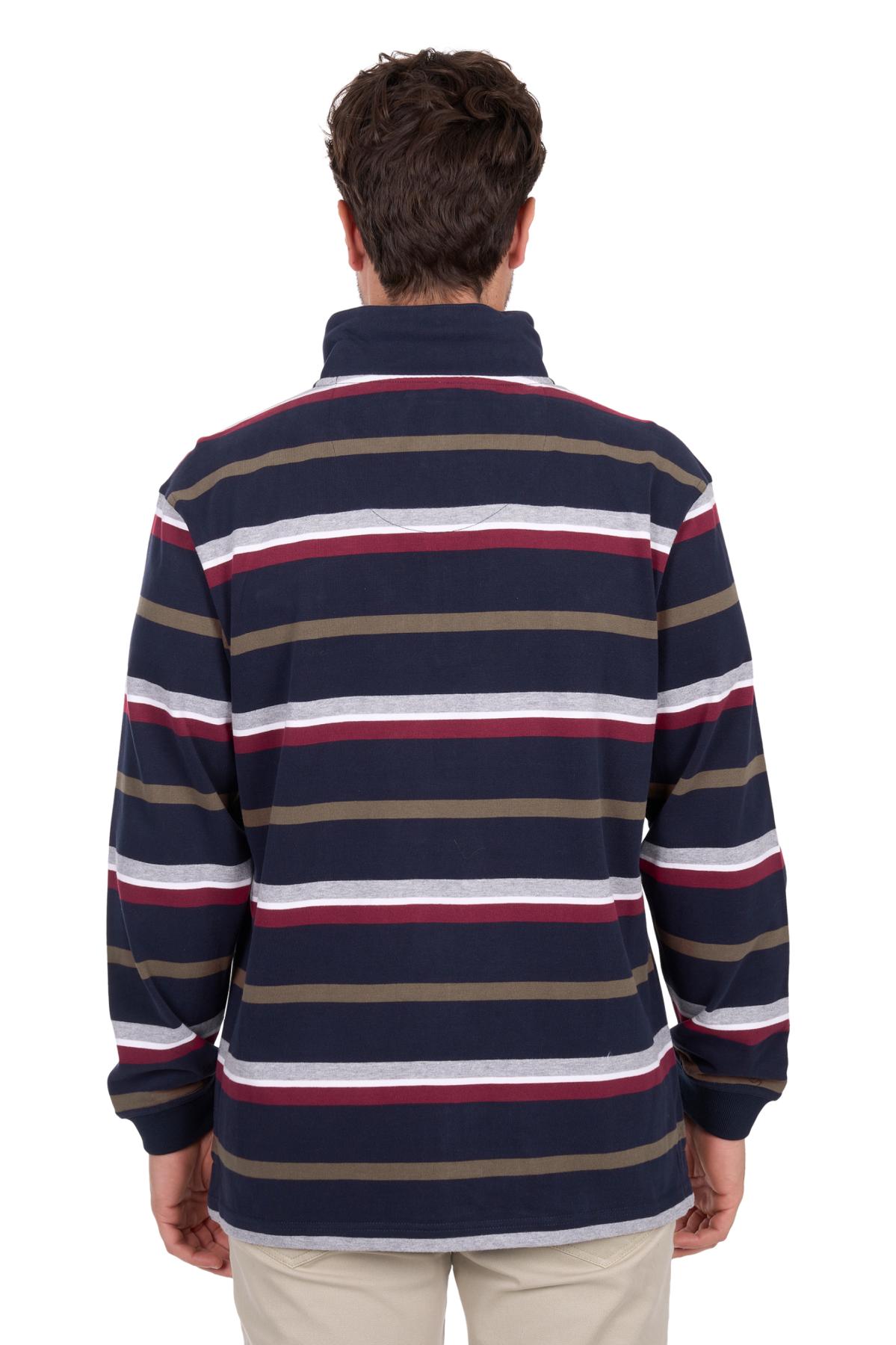 Men’s Nicholas 1/4 Zip Stripe Rugby