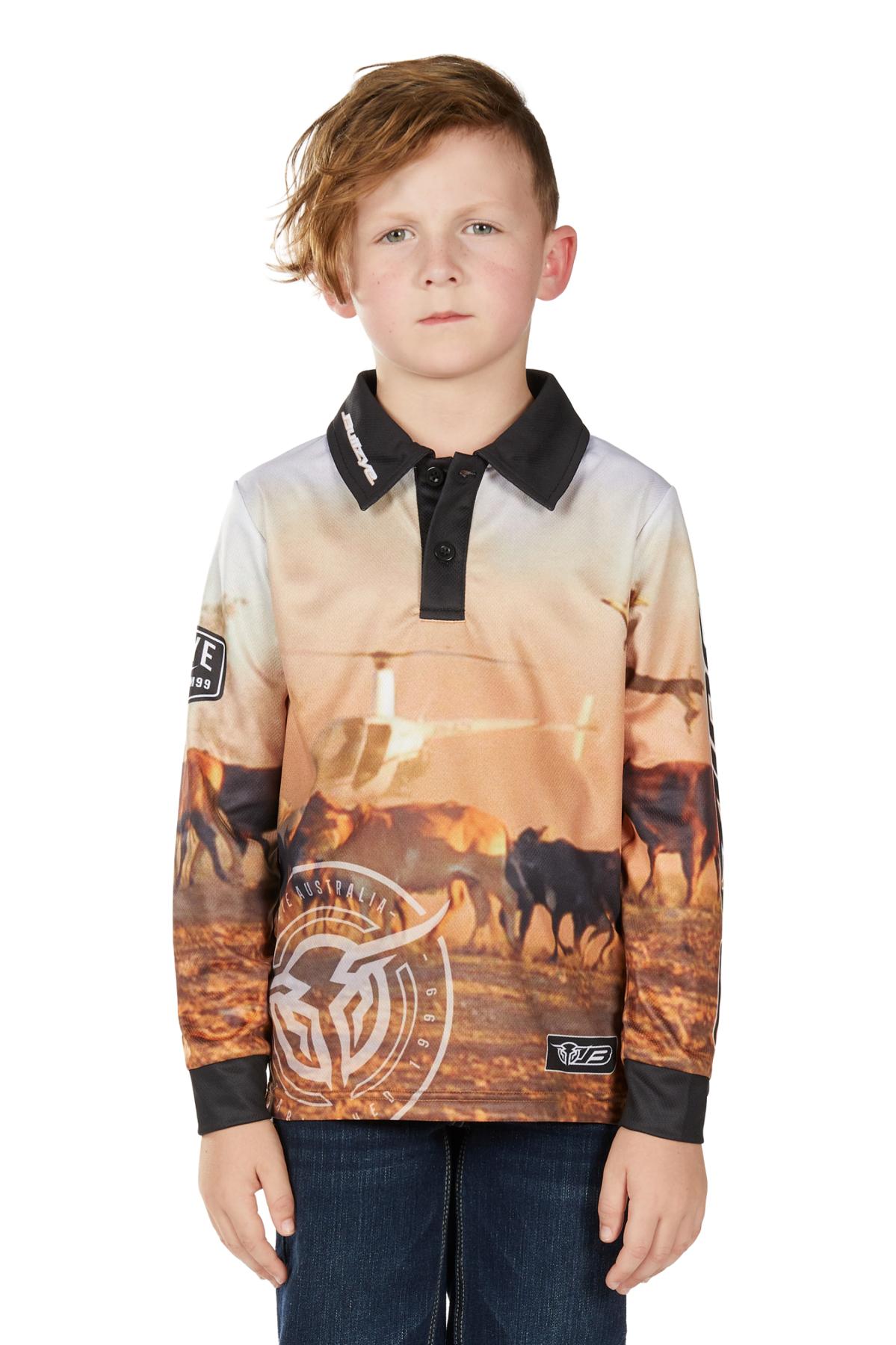 Boy’s Helicopter Long Sleeve Tee