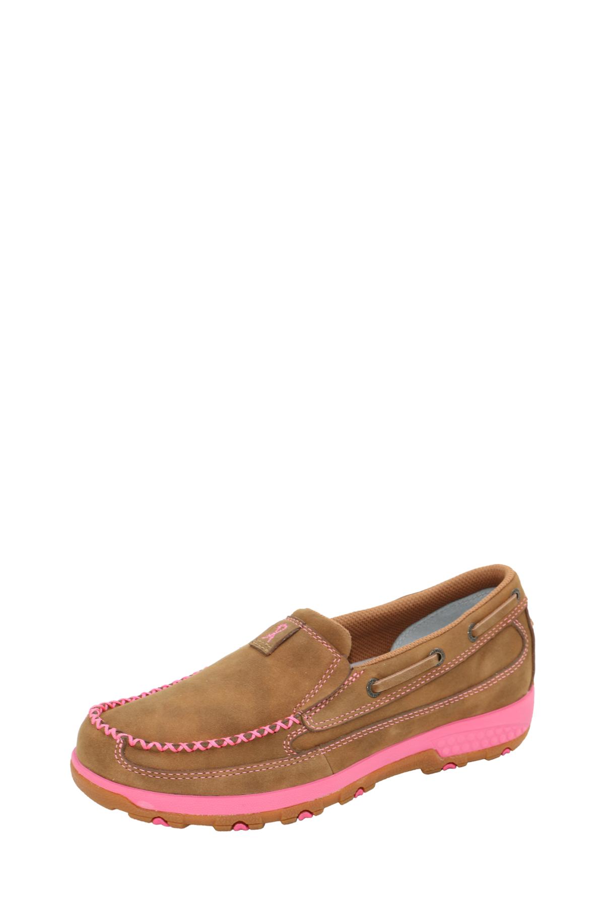 Women’s Pink Midsole Cellstretch Mocs Slip On
