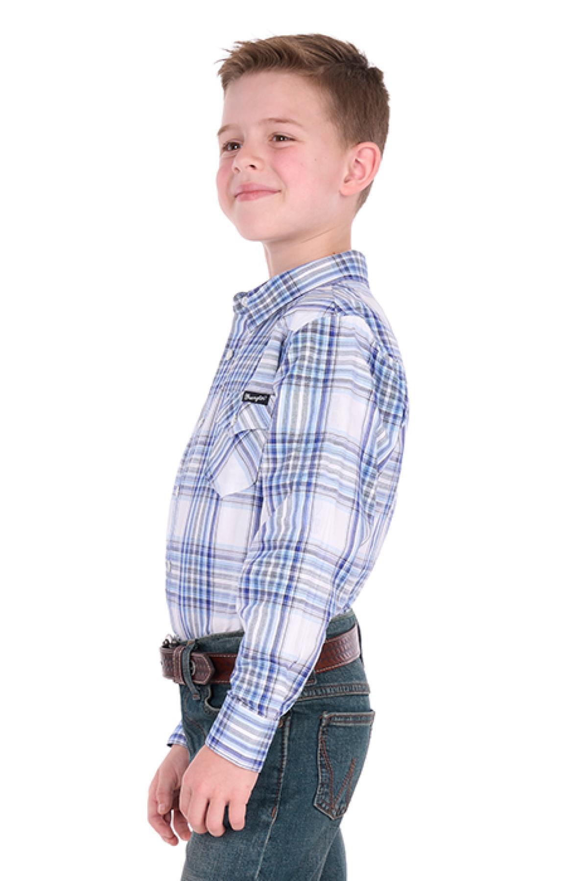 Boy’s Eric Check Western Long Sleeve Shirt