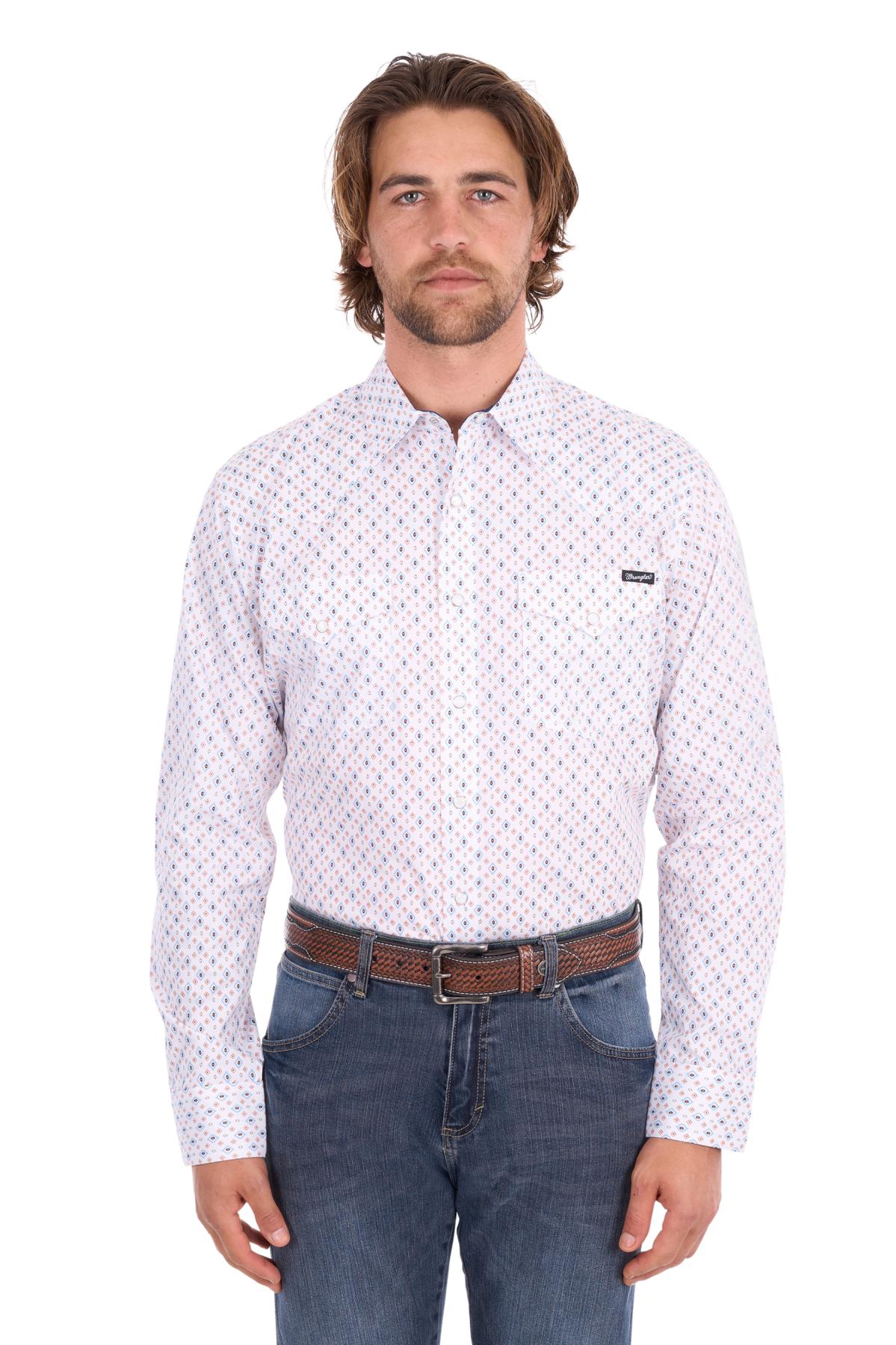 Men’s Frederick Print Western Long Sleeve Shirt