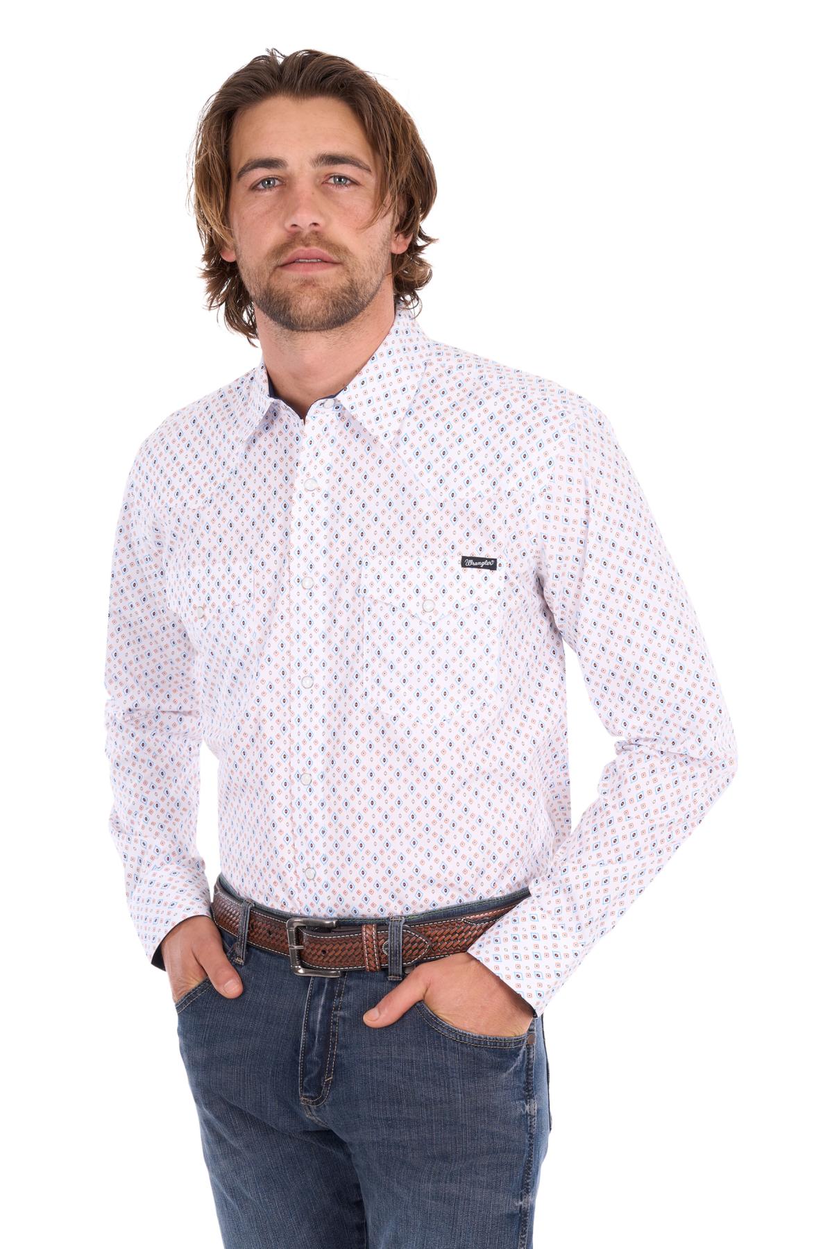 Men’s Frederick Print Western Long Sleeve Shirt