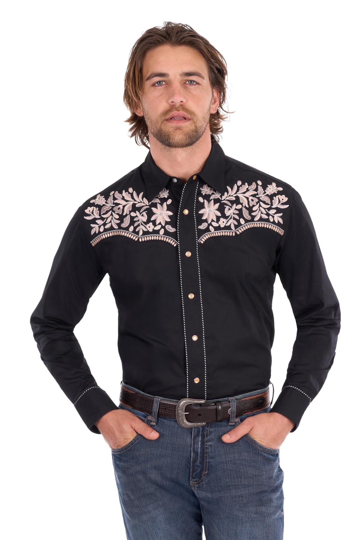 Men’s Anthony Embroidered Long Sleeve Shirt