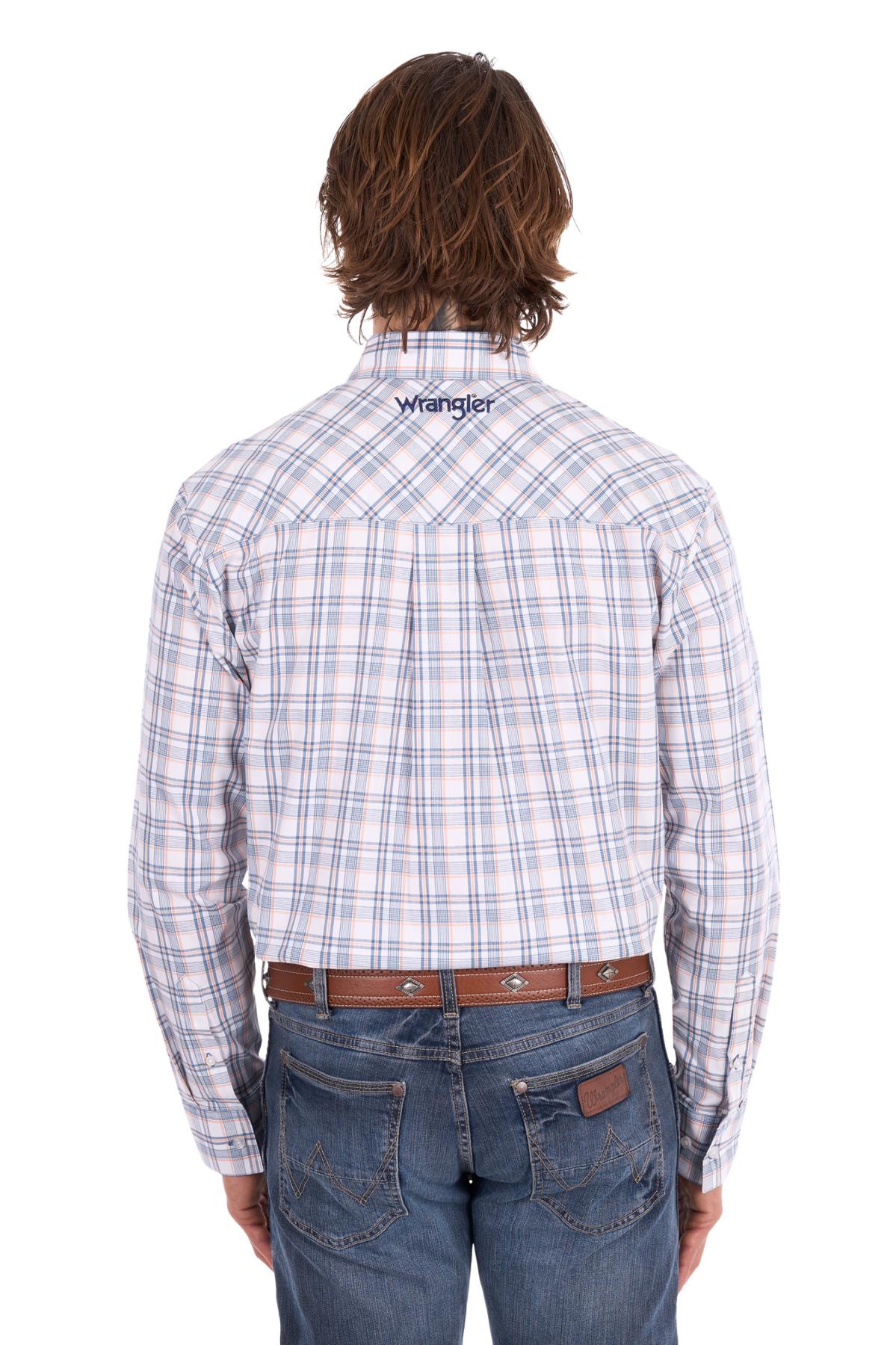 Men’s Ben Check 1 Pocket Button Down Long Sleeve Shirt