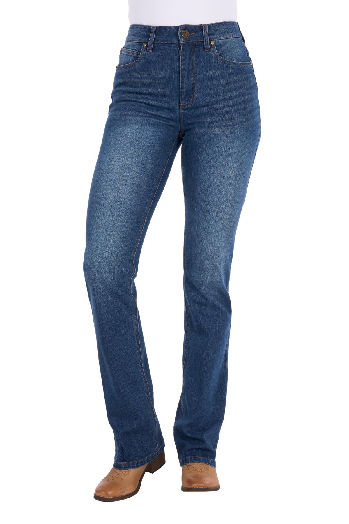 Women’s Etta High Rise Boot Cut Jean Bailey