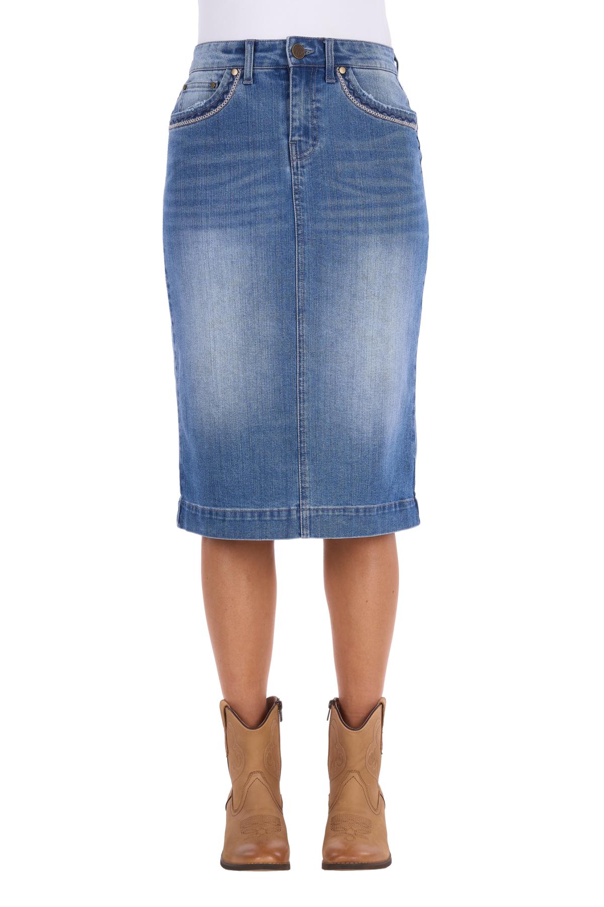 Women’s Emmie Denim Midi Skirt