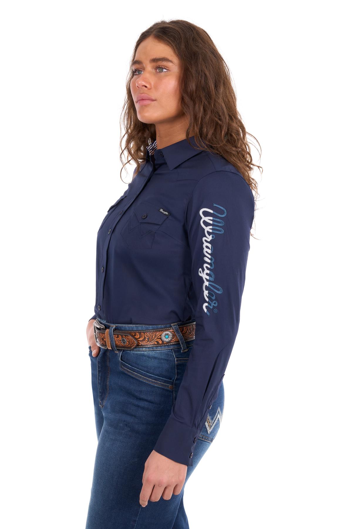 Women’s Hazel Logo Western Long Sleeve Shirt