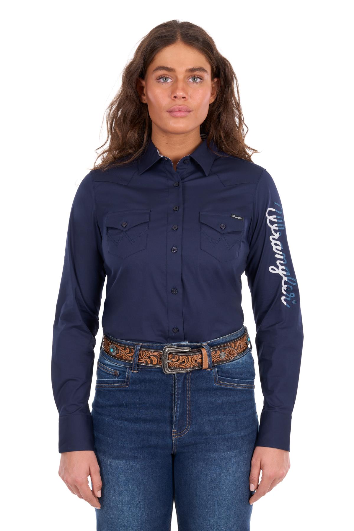 Women’s Hazel Logo Western Long Sleeve Shirt