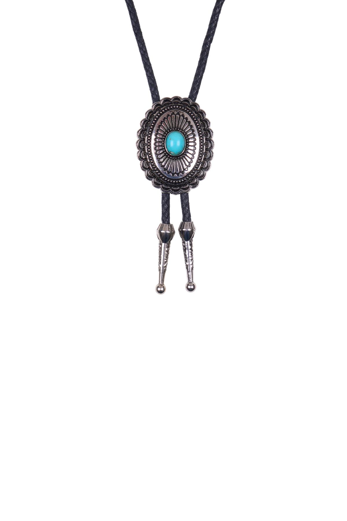 Turquoise Stone Bolo Tie