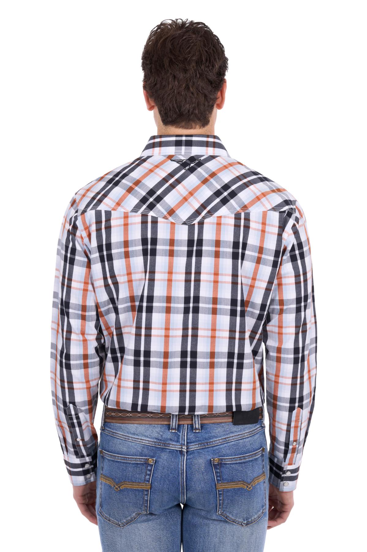 Men’s Terry Check Western Long Sleeve Shirt