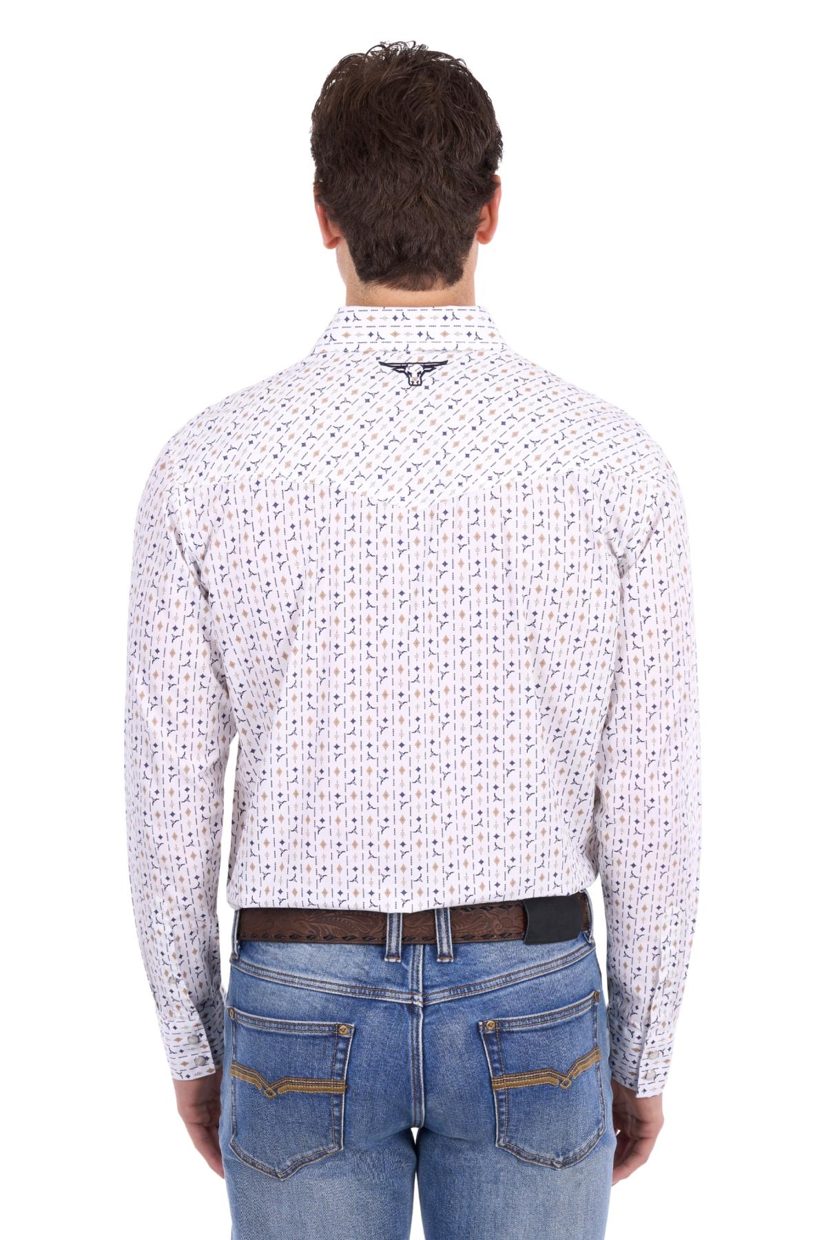 Men’s Keith Print Western Long Sleeve Shirt